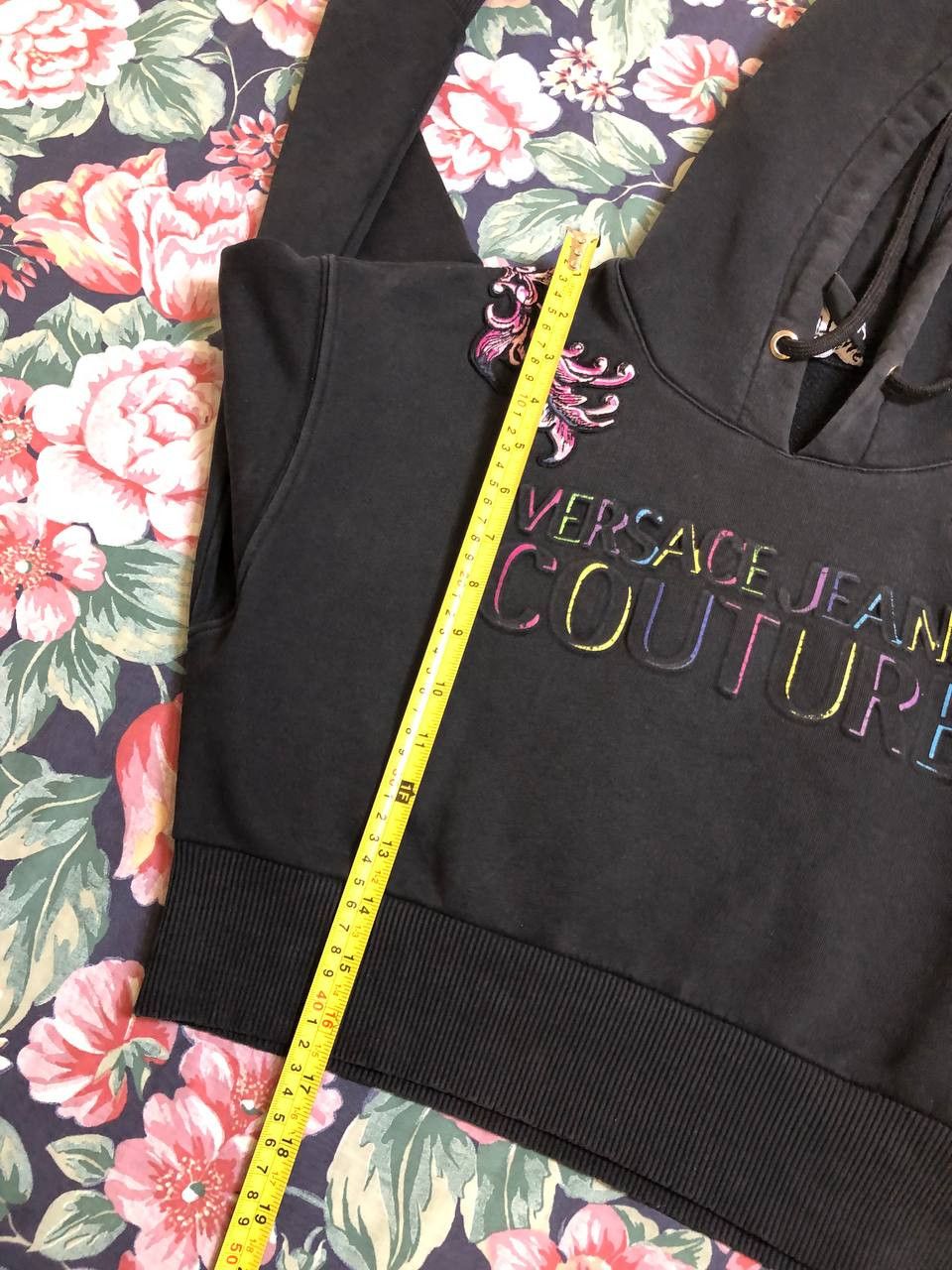 Versace Jeans Couture Versace Jeans Couture black big gold logo hoodie Size XS / US 0-2 / IT 36-38 - 15 Thumbnail