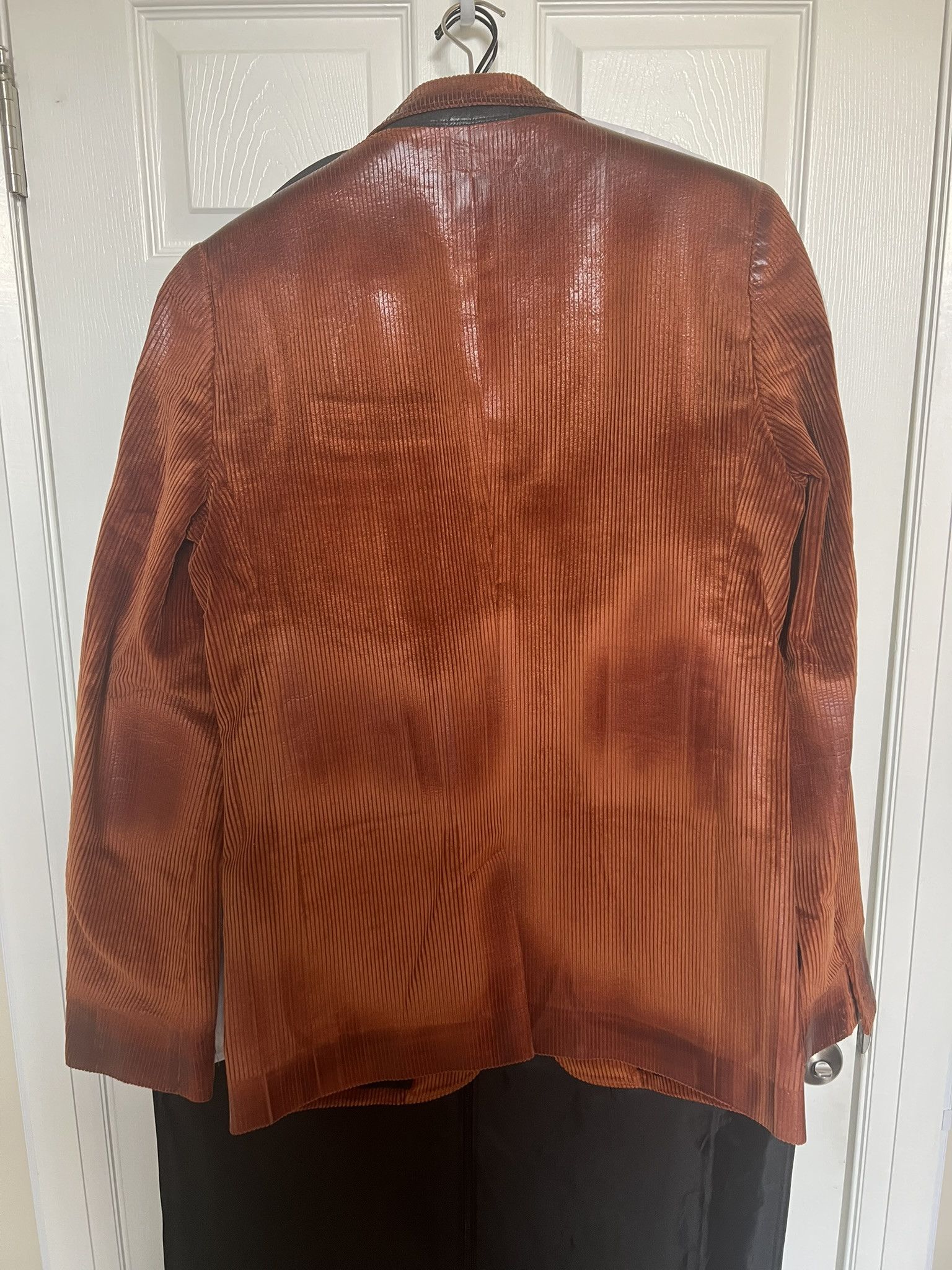 Marni Marni FW20 Orange Waxed Corduroy Blazer Jacket sz 50 Size US L / EU 52-54 / 3 - 7 Thumbnail