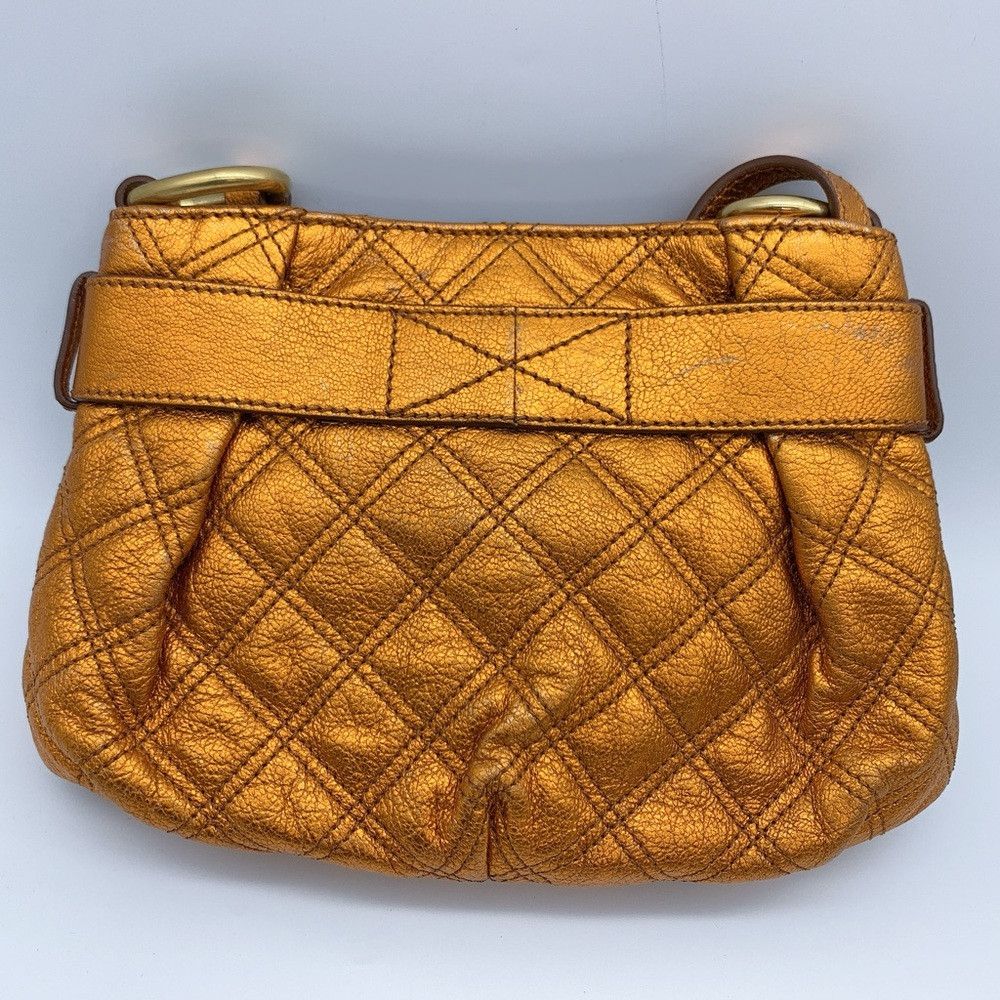 Marc Jacobs MARC JACOBS Quilted Kristina Metallic Orange Crossbody Bag Size ONE SIZE - 2 Thumbnail
