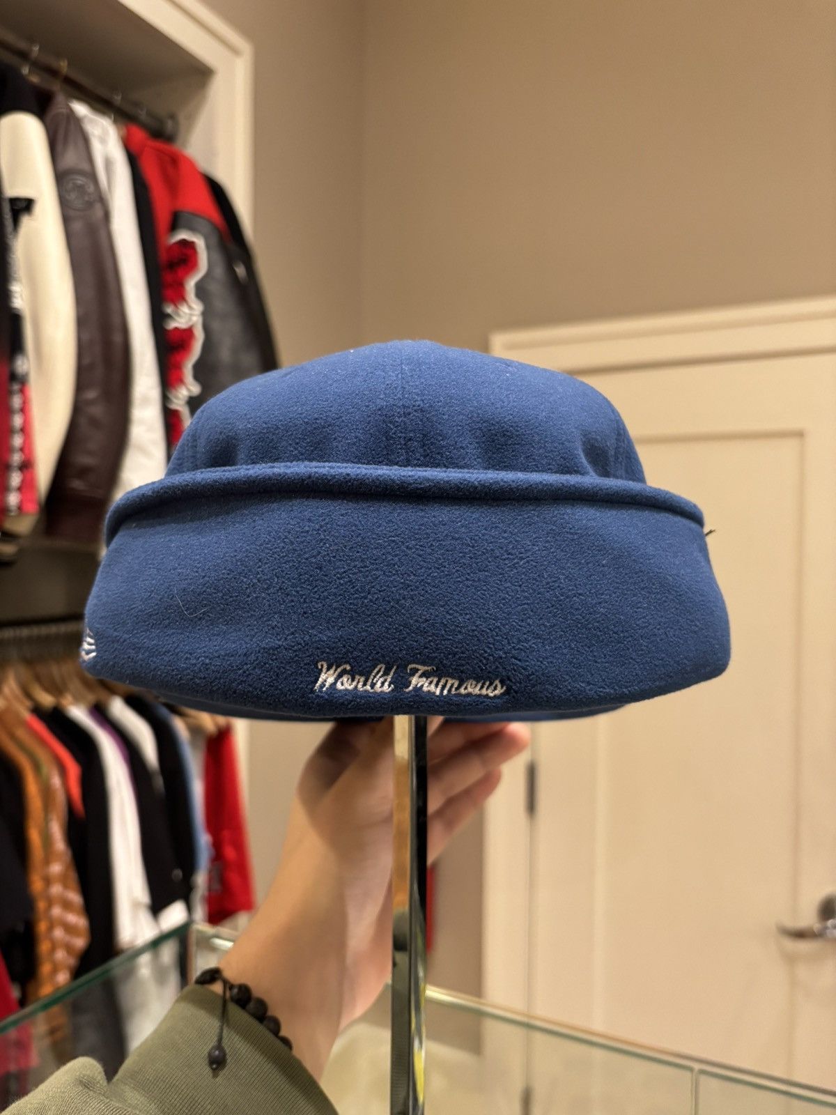 Supreme Supreme x New Era Polartec Ear Flap Fitted - Navy Size ONE SIZE - 3 Thumbnail