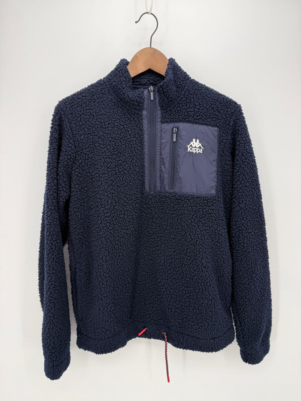Kappa Kappa Iris Navy Fleece Quarter-Zip Sweatshirt Men Size S Size US S / EU 44-46 / 1 - 1 Thumbnail