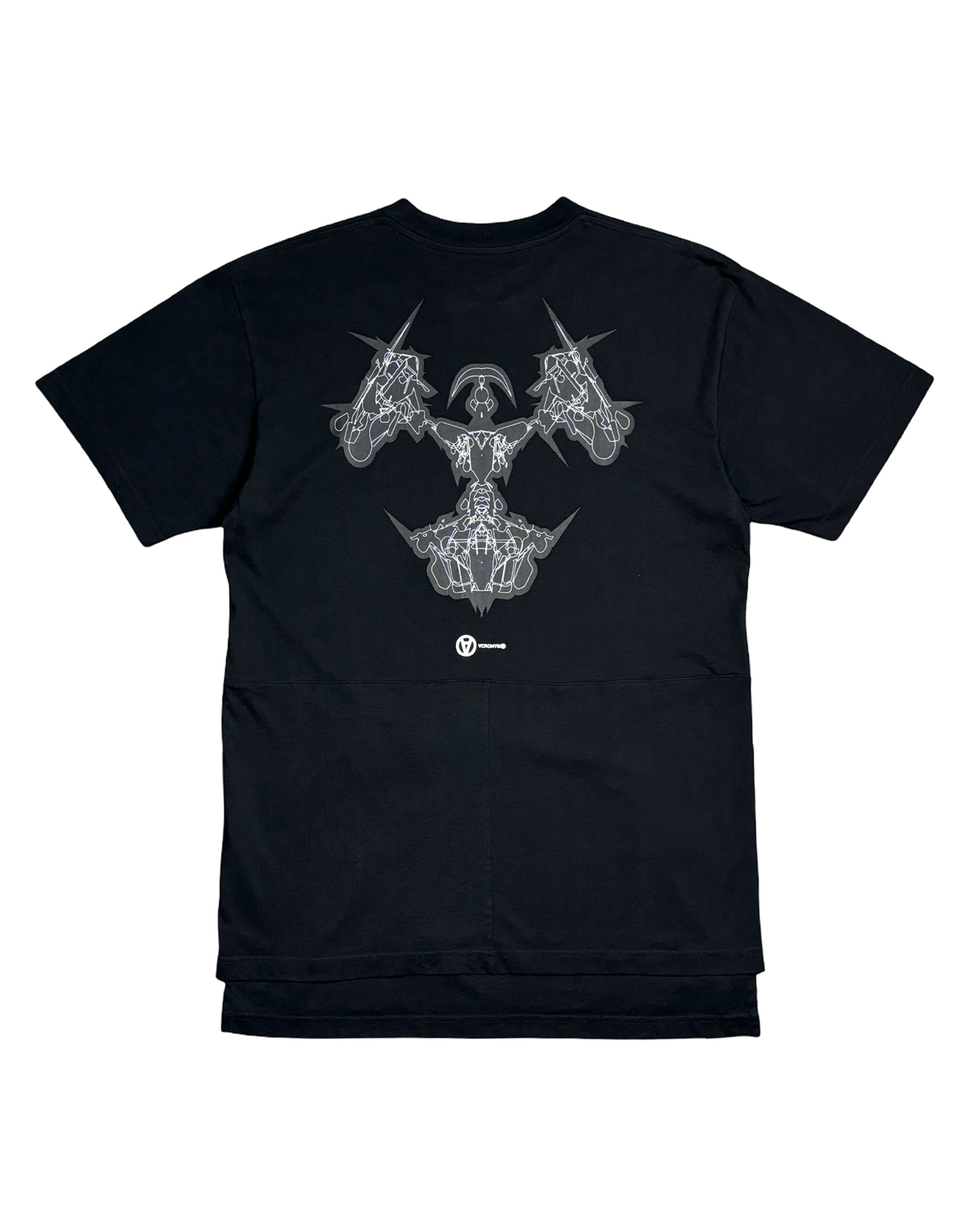 Acronym S28-PR-B White Graphic Tee