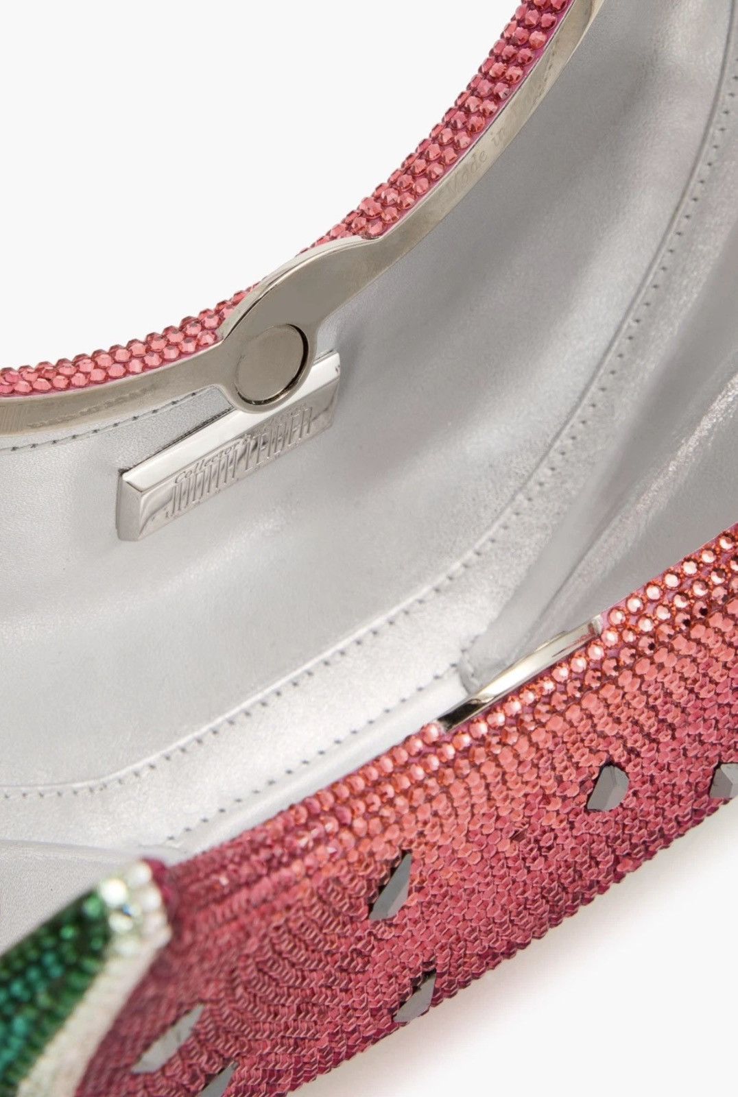 Judith Leiber Judith Leiber Watermelon Crystal-Embelliished Clutch Size ONE SIZE - 4 Thumbnail