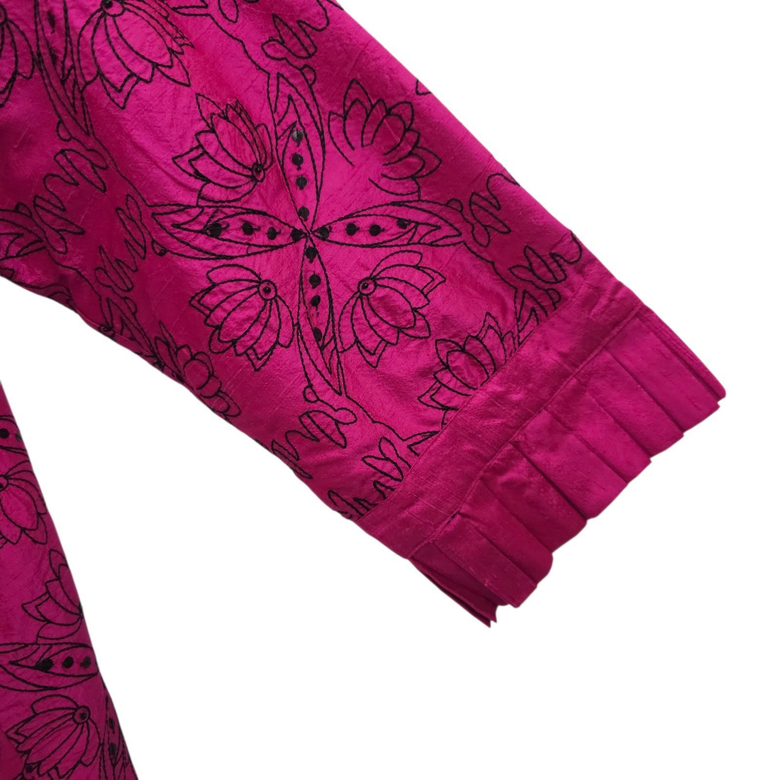 Other Bleu Bayou Pink Embroidered Sequin Jacket 1X Boho Y2K Artsy Size XXL / US 16-18 / IT 52-54 - 14 Thumbnail