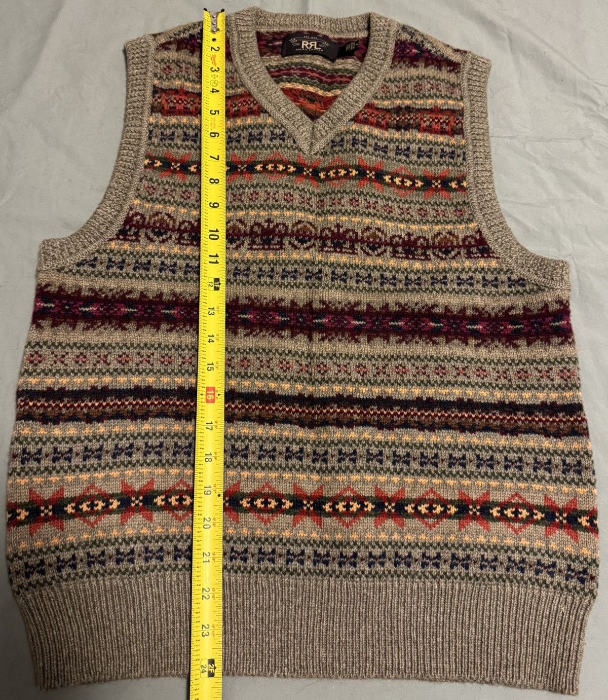 RRL Ralph Lauren Ralph Lauren Size Medium Double RRL Fair Isle Sweater Vest Size US M / EU 48-50 / 2 - 2 Thumbnail