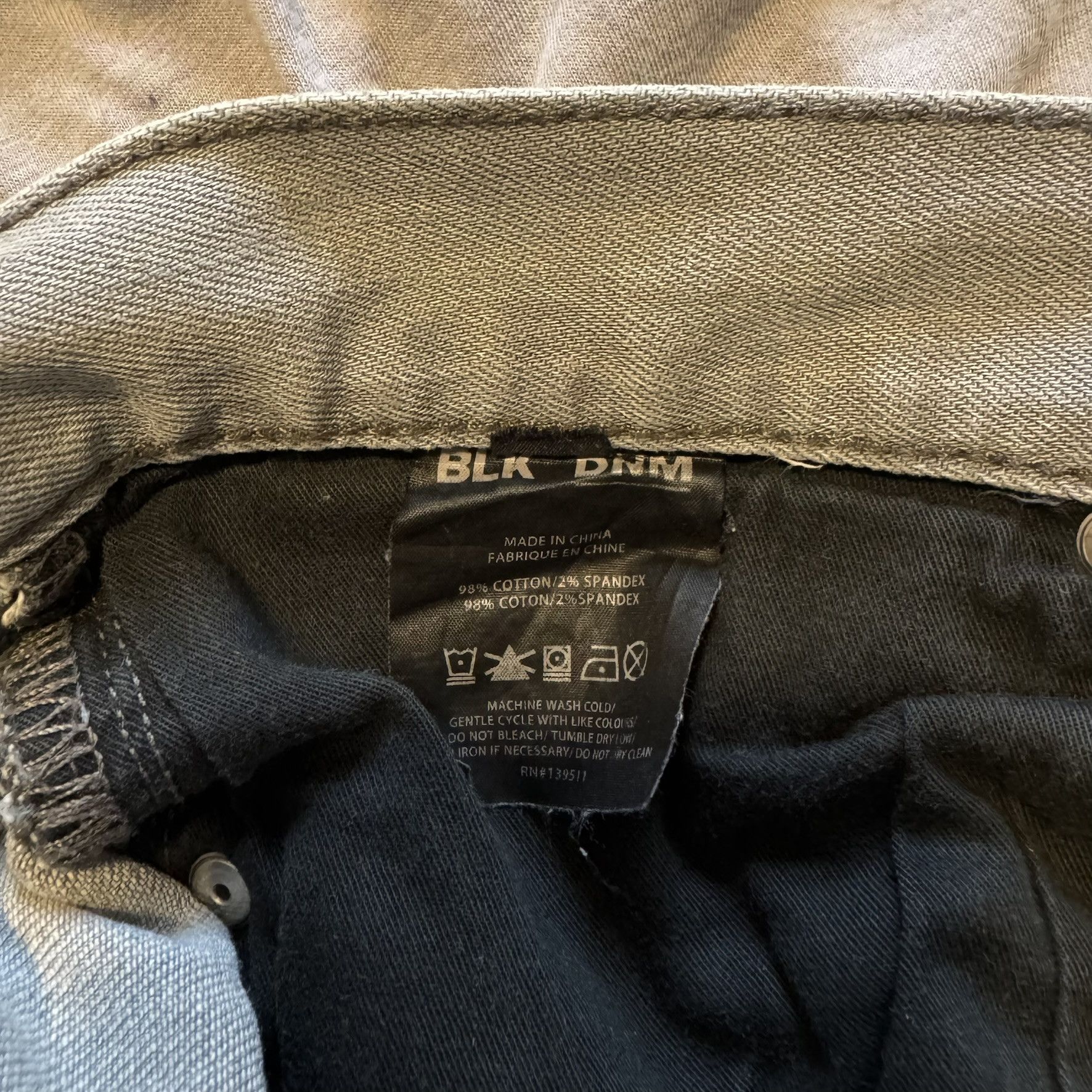 Blk Dnm BLK DNM Steal Grey Jeans 01 Mens Size 29 Width 32 Length Size US 29 - 5 Thumbnail