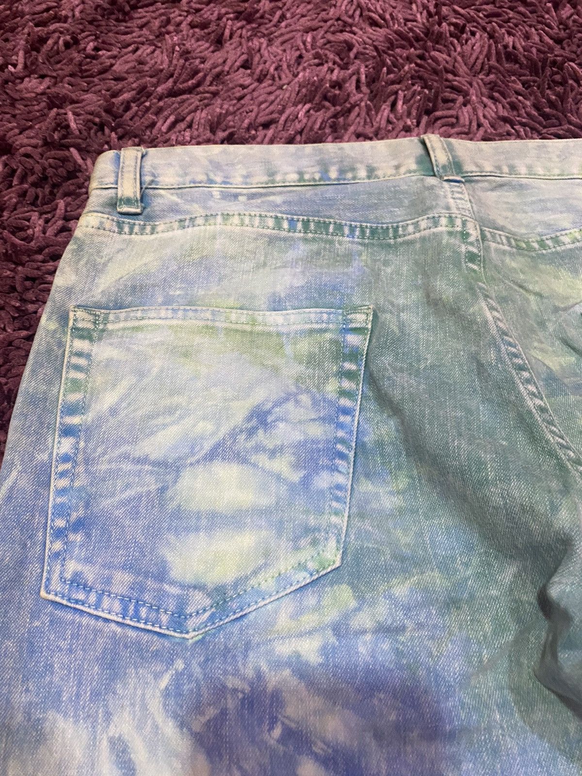 Vintage RARE🔥 Vintage Takeo Kikuchi Japan Bleach Acid Wash Design Size US 33 - 9 Thumbnail