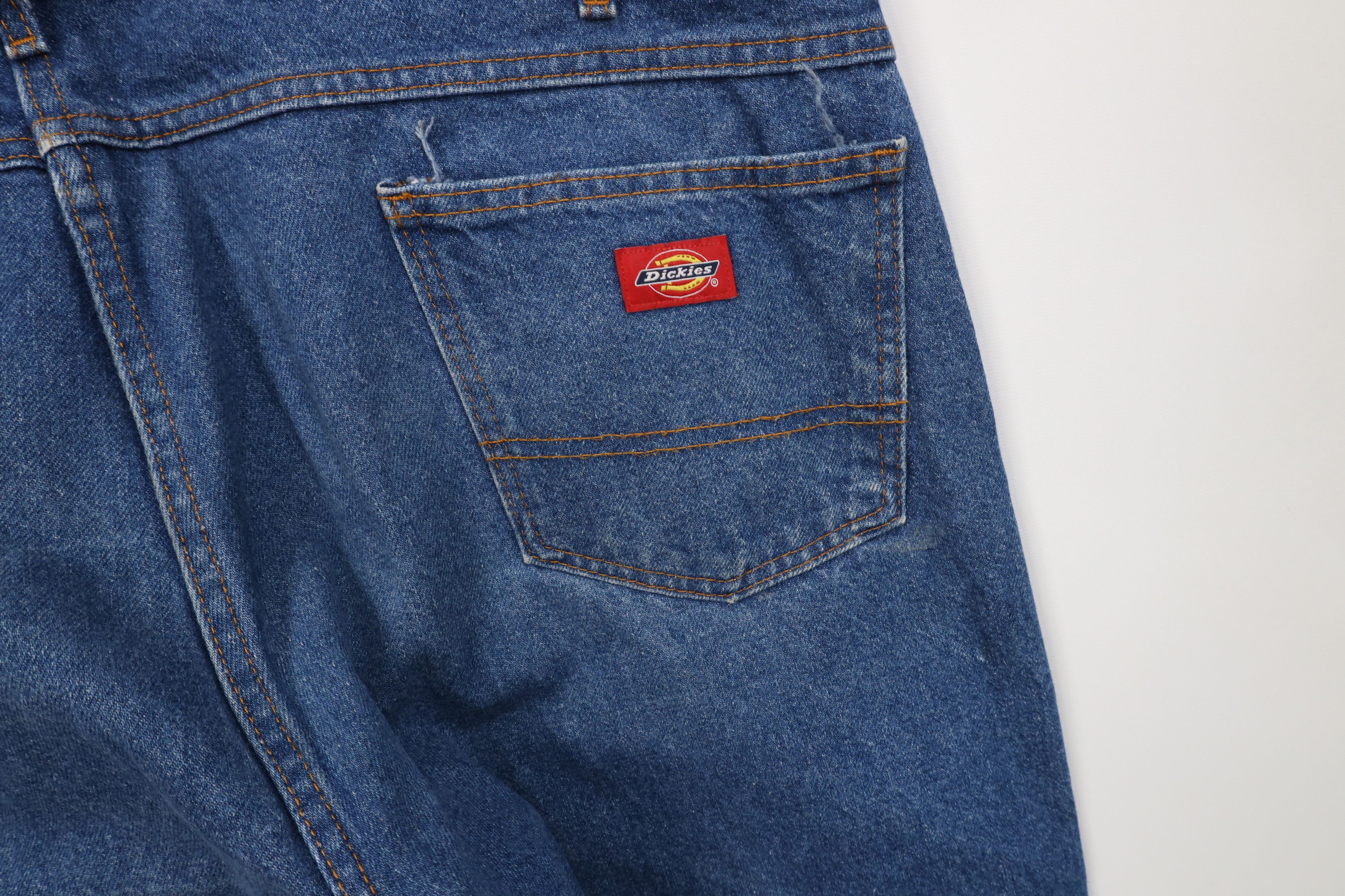 Dickies Vintage Y2K Dickies Relaxed Wide Leg Dungaree Denim Jeans Size US 42 / EU 58 - 14 Thumbnail