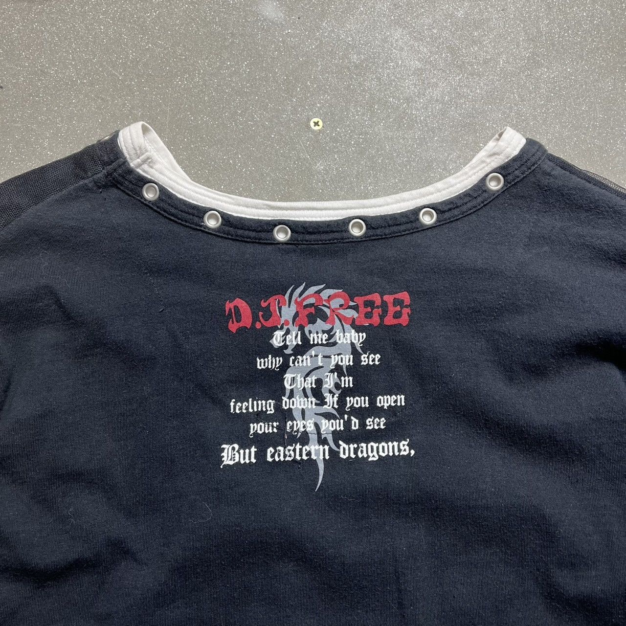If Six Was Nine × Japanese Brand Vintage DJ Free Dragon Style Long Sleeve T-shirt Size US L / EU 52-54 / 3 - 8 Thumbnail