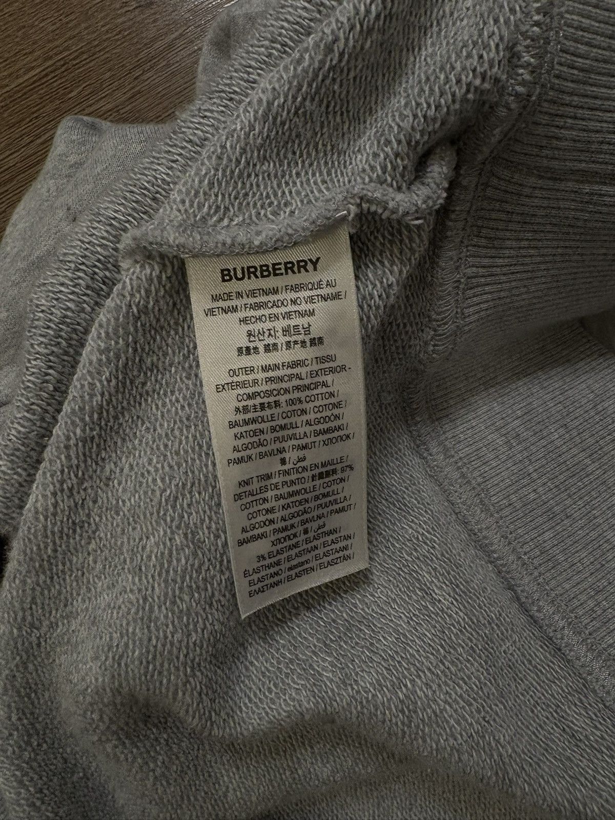Burberry Burberry Horseferry Logo Hoodie Pale Grey Melange Size US L / EU 52-54 / 3 - 4 Thumbnail