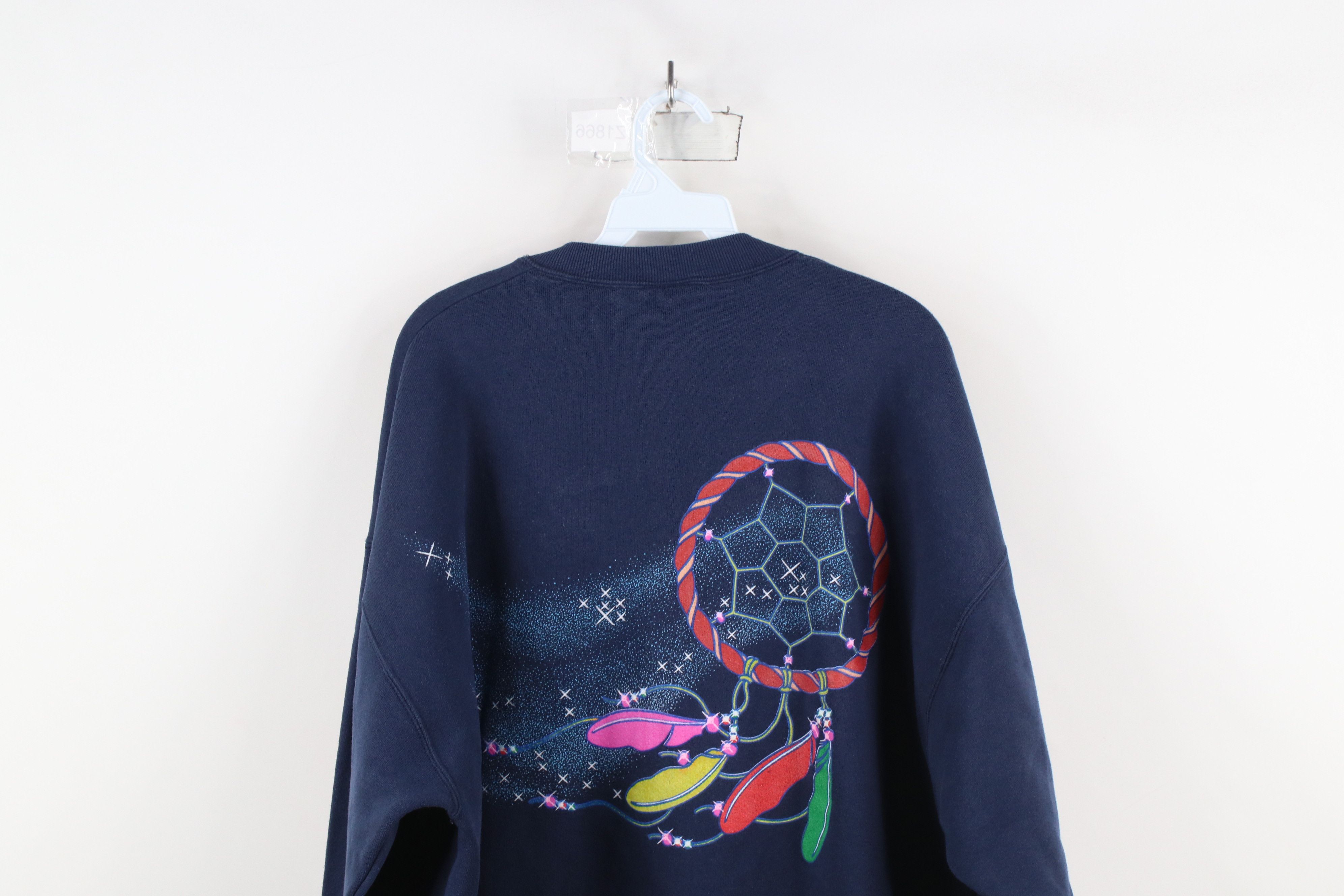 Vintage Vintage 90s Streetwear Dreams Dreamcatcher Sweatshirt USA Size US XL / EU 56 / 4 - 15 Thumbnail