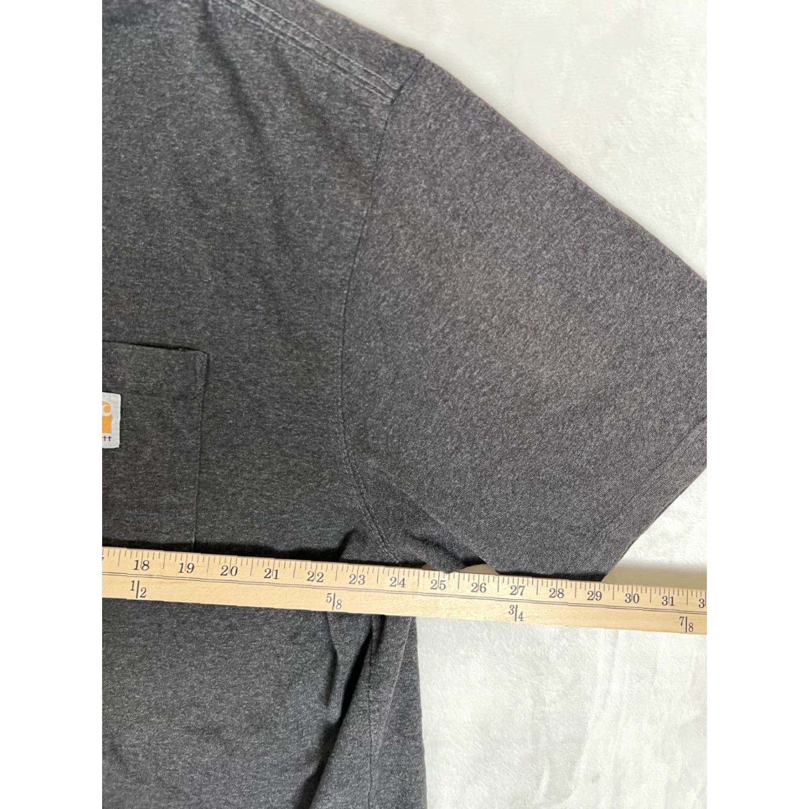 Carhartt VINTAGE Carhartt K87 Gray Pocket Tee T-Shirt 2XL Tall Regular Fit 90s Grunge Work Mens Boys? Size US XXL / EU 58 / 5 - 7 Thumbnail