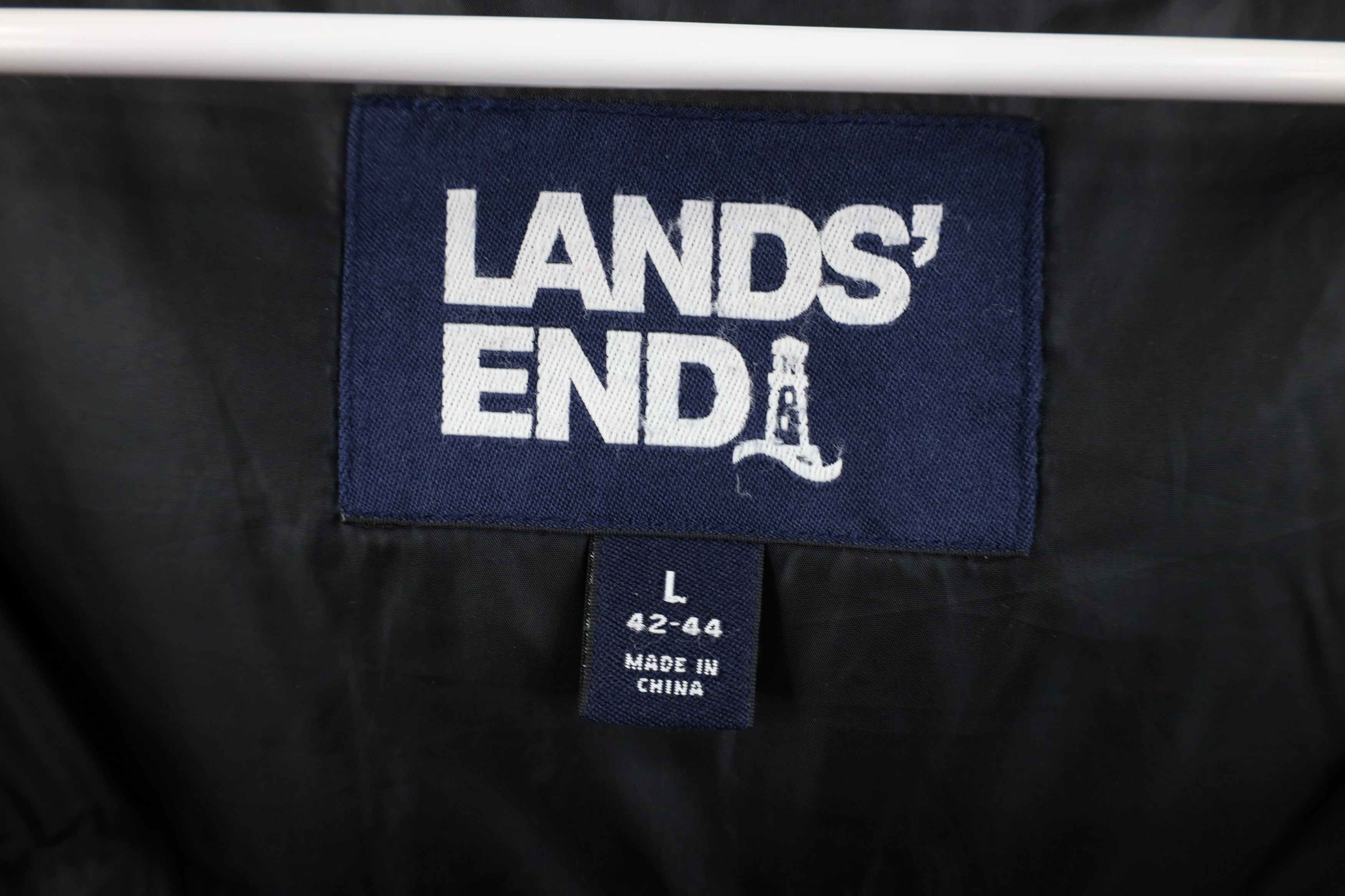 Lands' End Vintage Y2K Lands End Down Big Pocket Puffer Jacket Black Size US L / EU 52-54 / 3 - 10 Thumbnail