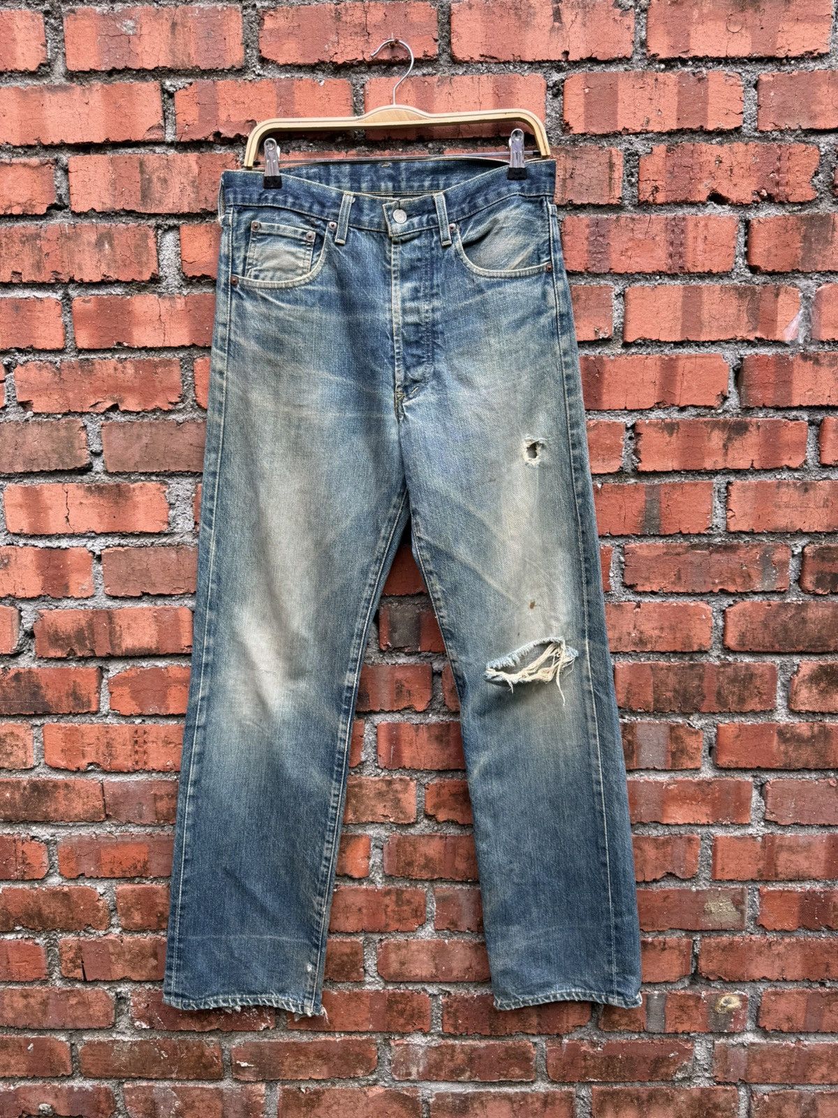 Levi's Vintage Clothing W32x33 Vintage levi’s 503B redline big E distressed denime Size US 32 / EU 48 - 1 Thumbnail