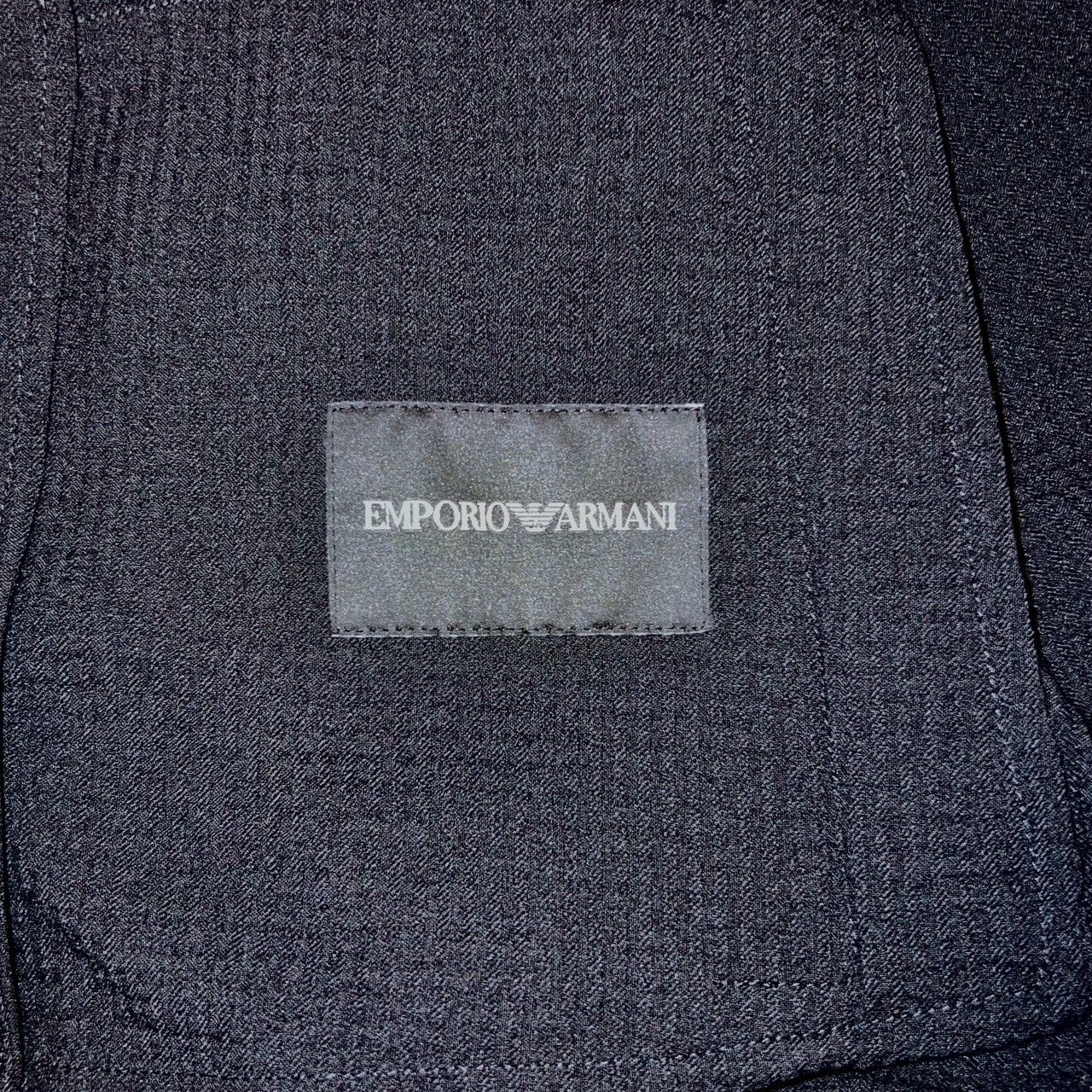 Emporio Armani $1020 EMPORIO ARMANI Honeycomb Short Cardigan Jacket Black Size US M / EU 48-50 / 2 - 6 Thumbnail