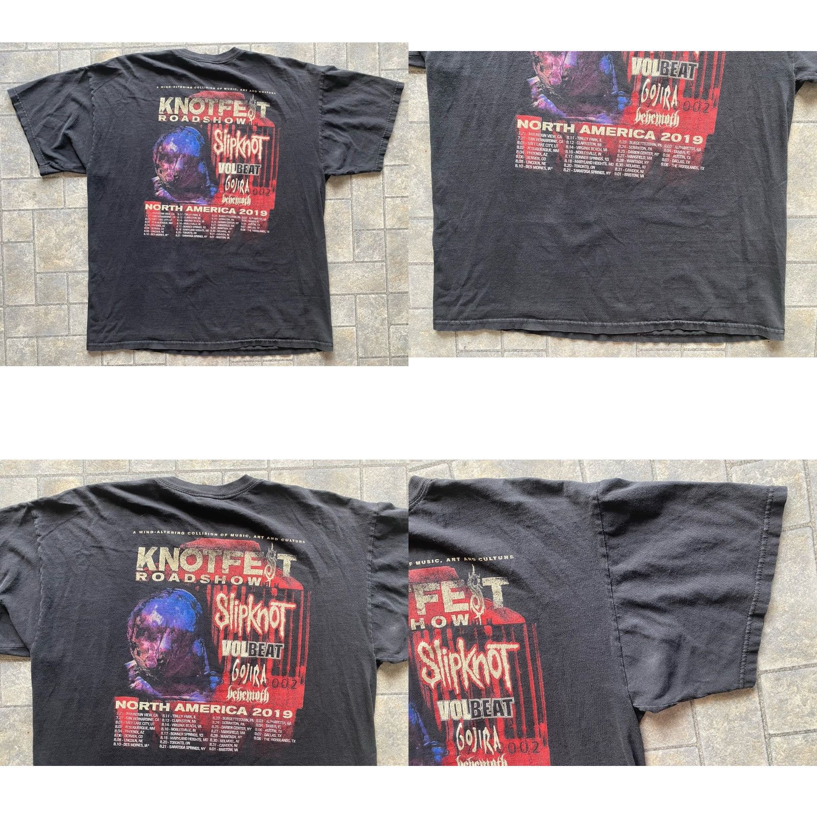 Vintage Knotfest Roadshow Slipknot Band Graphic Tee Alstyle Men XL T-Shirt Black Short Sleeve 2019 Band Mens XL Size US XL / EU 56 / 4 - 9 Thumbnail