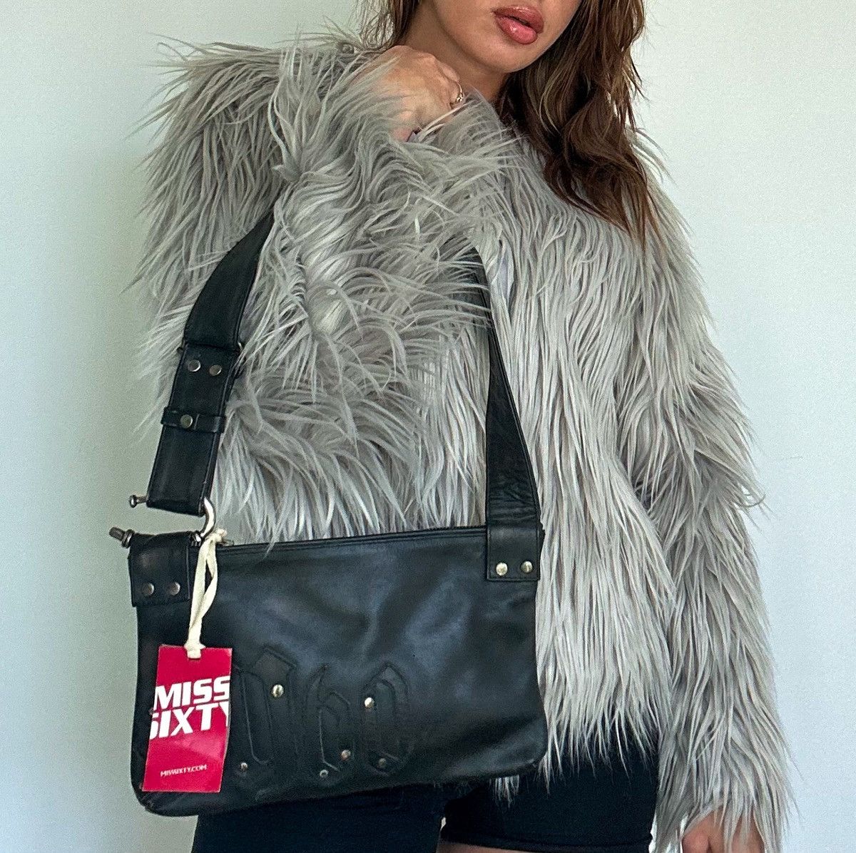 Miss Sixty Miss sixty archive leather bag cyber studs avant garde swag Size ONE SIZE - 11 Thumbnail