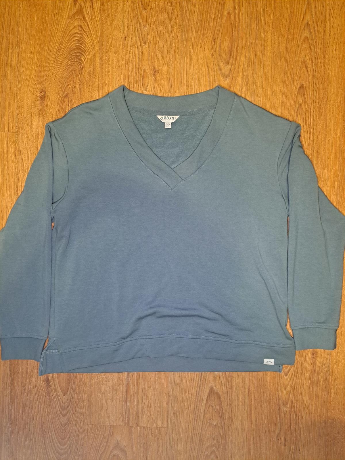 Orvis Orvis V Neck Sweater Mens Large Green Modal Blend Size US L / EU 52-54 / 3 - 1 Thumbnail
