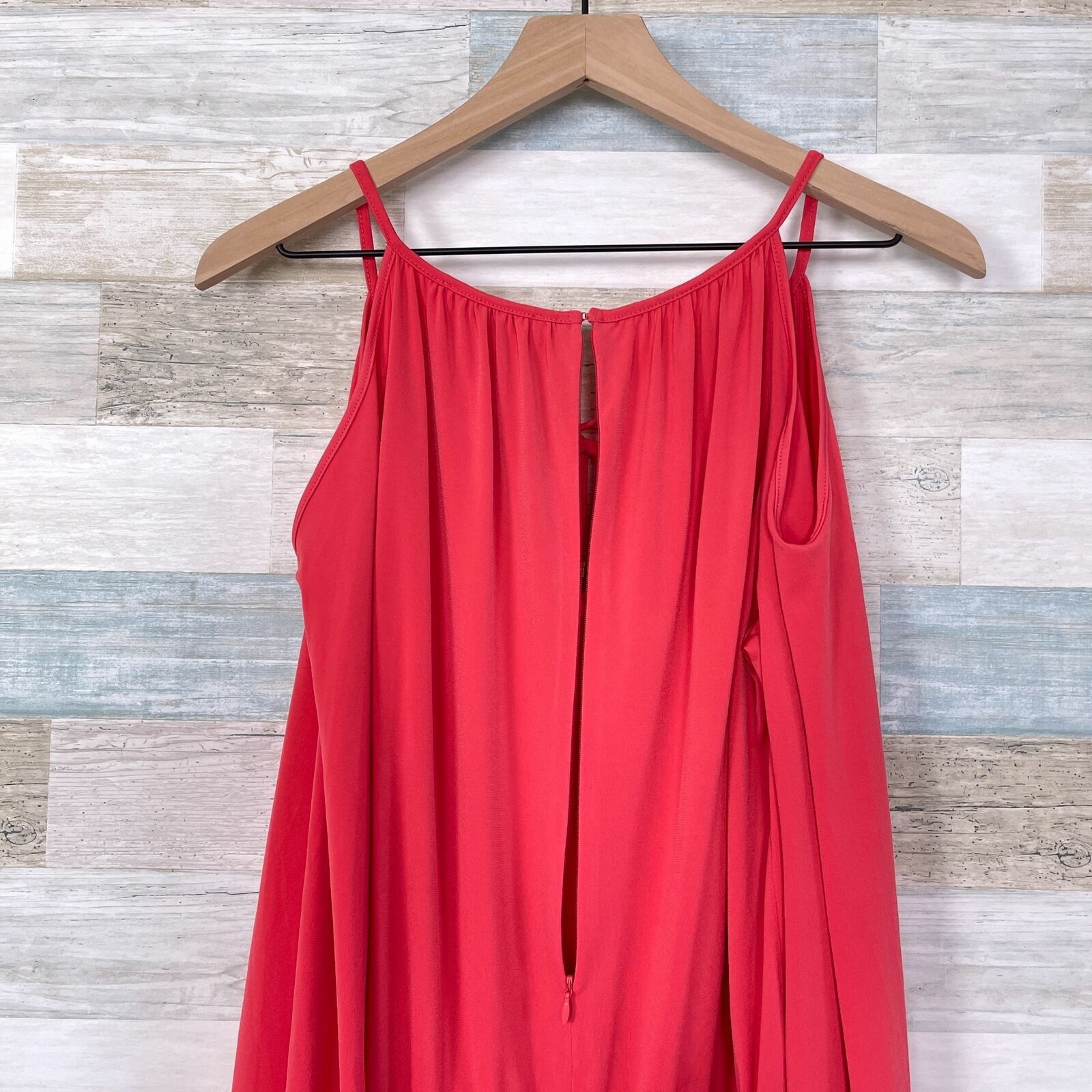 Michael Kors Michael Kors Cold Shoulder Blouson Dress Coral Pink Small Size S / US 4 / IT 40 - 6 Thumbnail