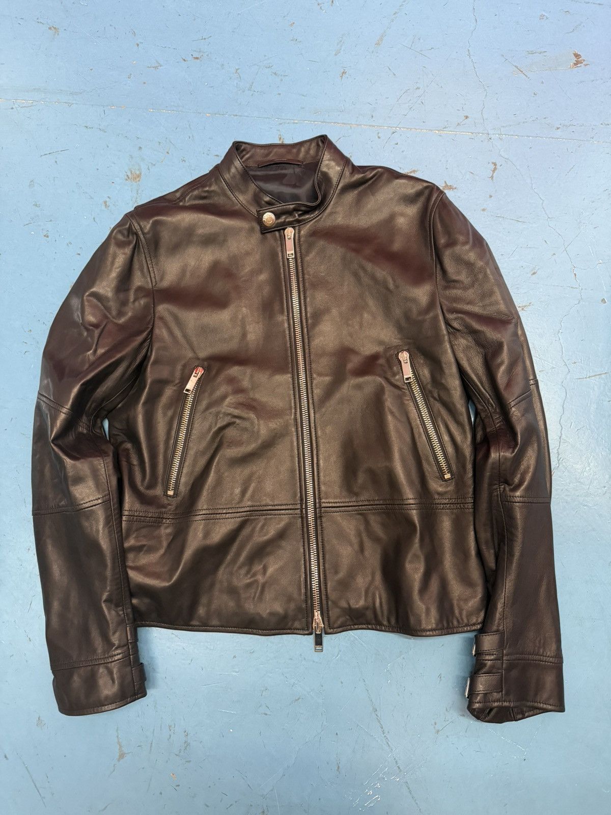 Valentino VALENTINO FUNKY DRAGON LAMB BIKER JACKET Size US L / EU 52-54 / 3 - 2 Thumbnail
