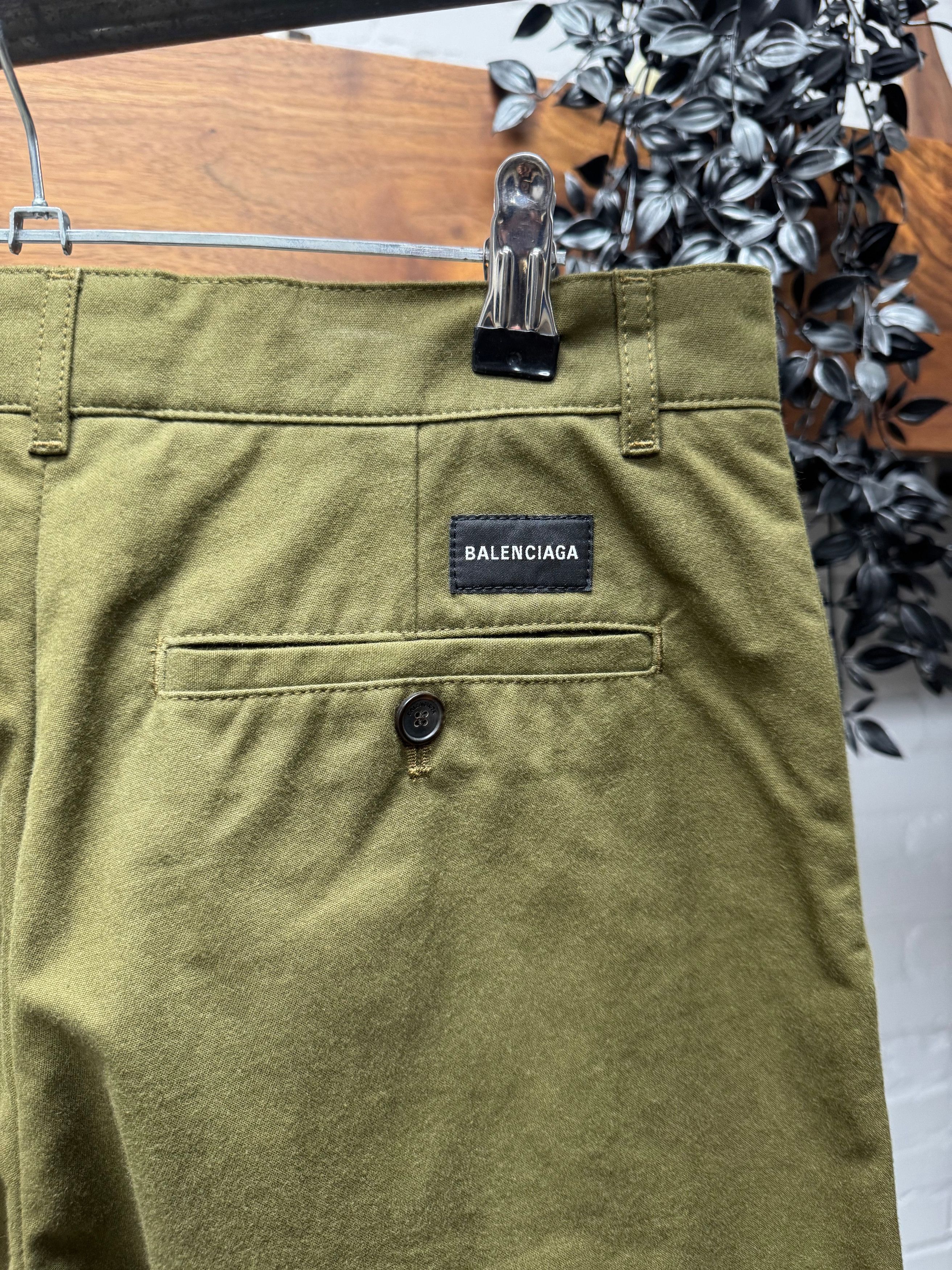 Balenciaga 2018 Balenciaga ‘Forest Green’ Wide Leg Pants Size US 30 / EU 46 - 4 Thumbnail