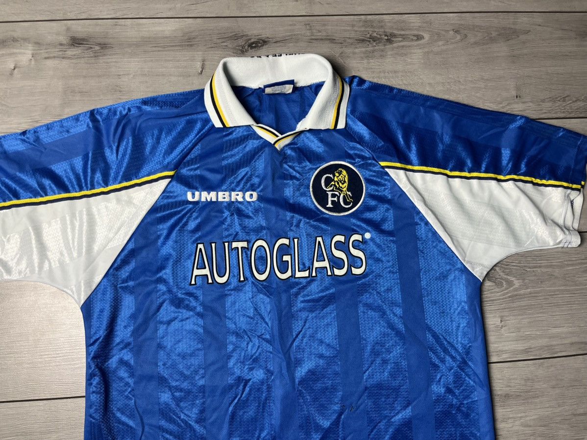 Chelsea Soccer CHELSEA LONDON 1997/99 HOME FOOTBAL SOCCER JERSEY UMBRO Size US XXL / EU 58 / 5 - 3 Thumbnail