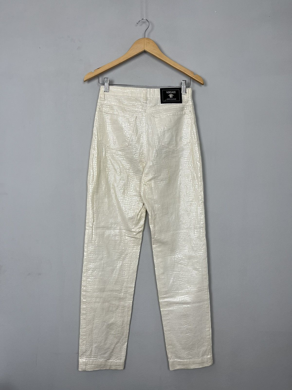 Versace × Versace Jeans Couture × Vintage Versace Jeans Couture Vintage Rare Snakeskin Pants Italy Size 29" - 1 Thumbnail