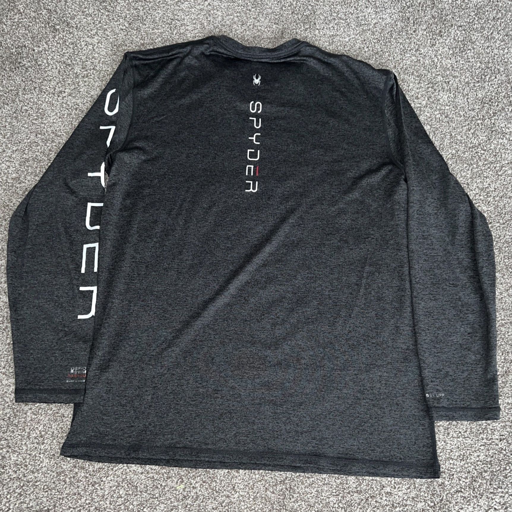 Spyder Spyder Gray Longsleeve Stretchy Athletic Shirt Mens Size M - Casual Activewear Regular Sleeve Long Gray M Mens Size US M / EU 48-50 / 2 - 4 Thumbnail