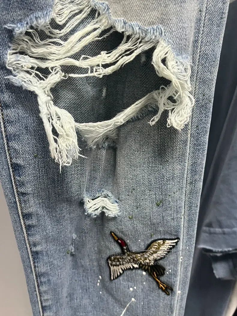 Amiri Amiri Size 32 Crane destroys old splash-ink jeans Size US 32 / EU 48 - 4 Thumbnail