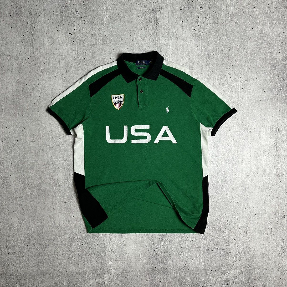Polo Ralph Lauren × Vintage Vintage Polo Ralph Lauren USA Polo Chief Keef Style Rare Size US L / EU 52-54 / 3 - 6 Thumbnail
