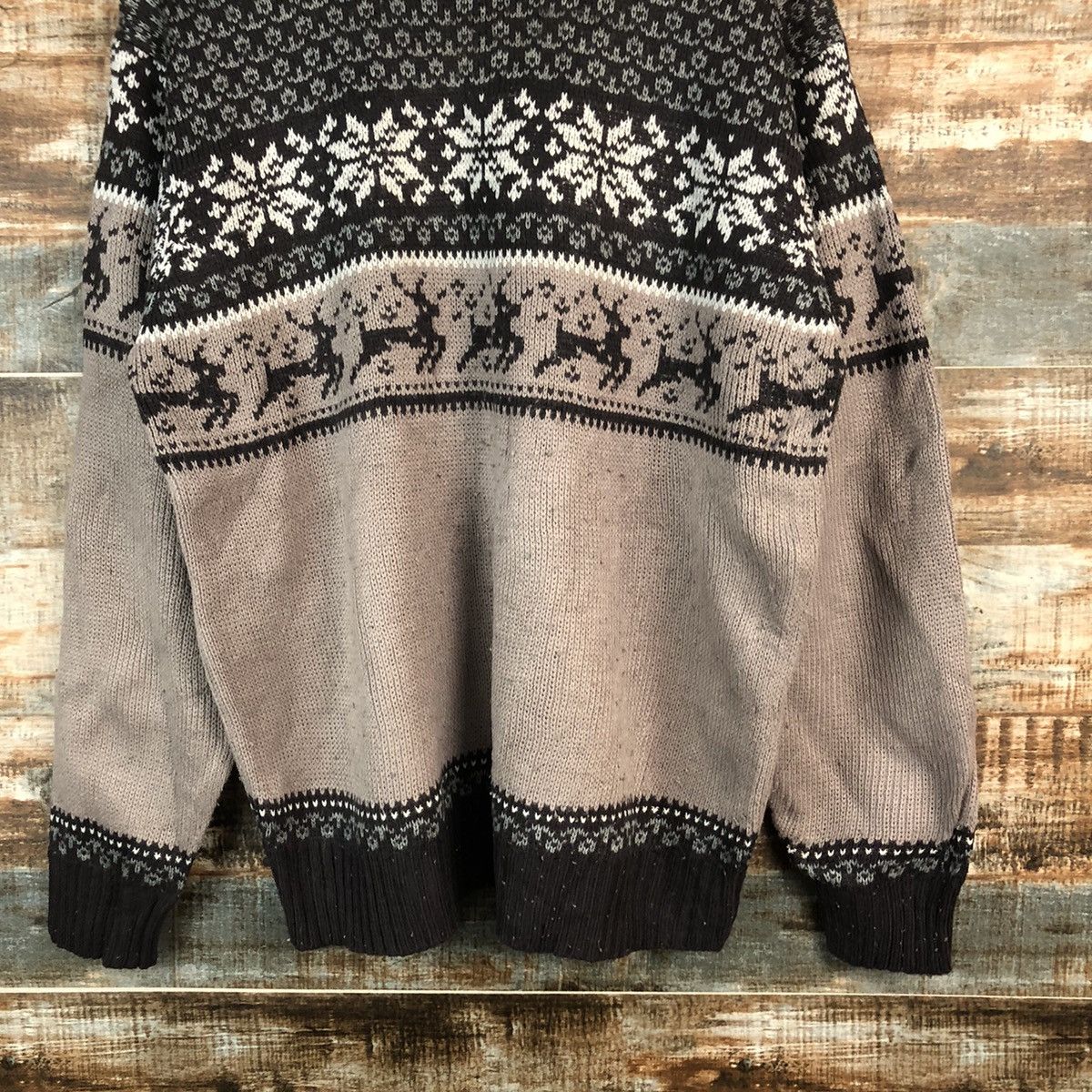 Homespun Knitwear × Japanese Brand Will Pips Brown vintage Knitwear #A2347 Size US L / EU 52-54 / 3 - 3 Thumbnail