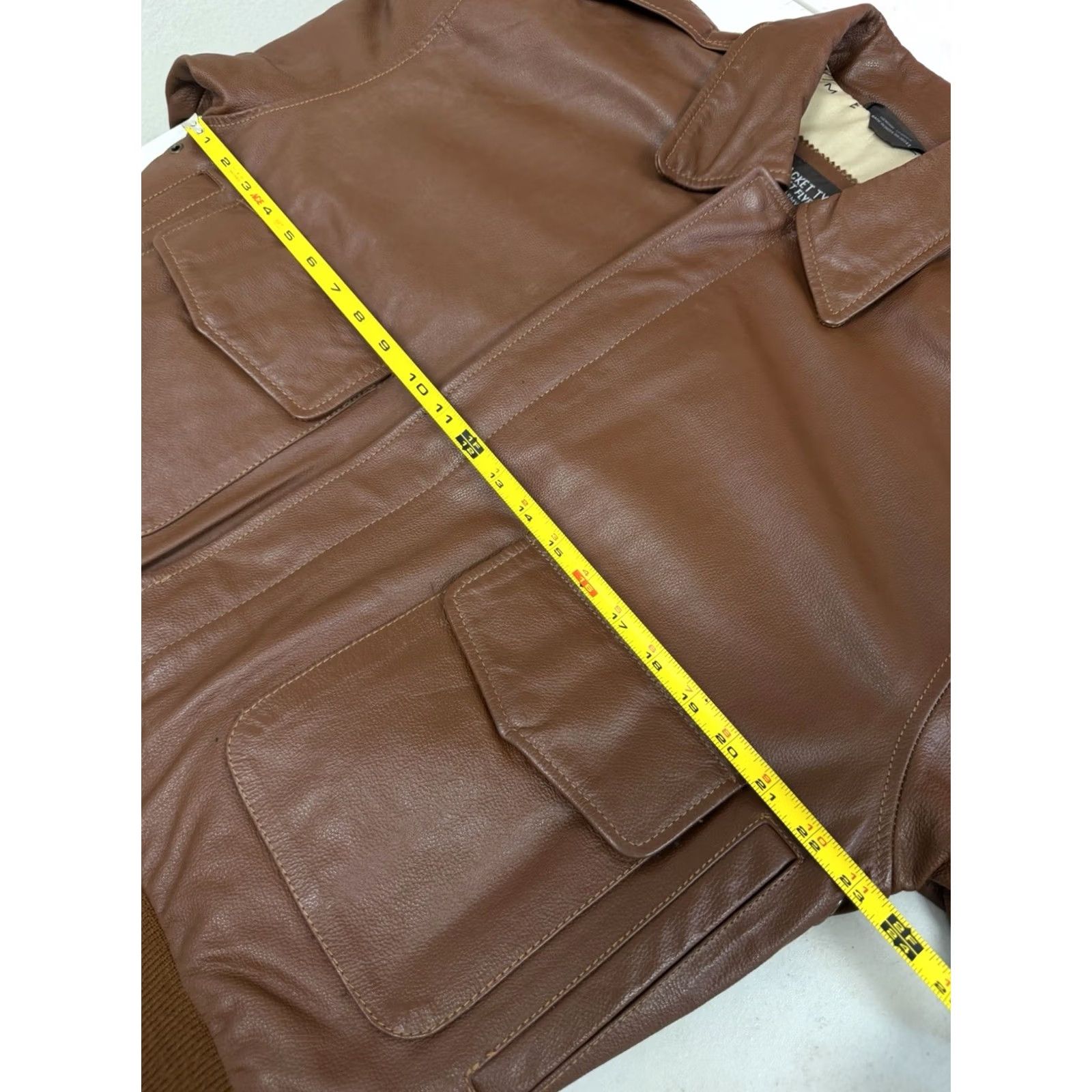 Vintage VINTAGE US Army Air Force Jacket Leather Brown Size Men M Reg Size US M / EU 48-50 / 2 - 3 Thumbnail