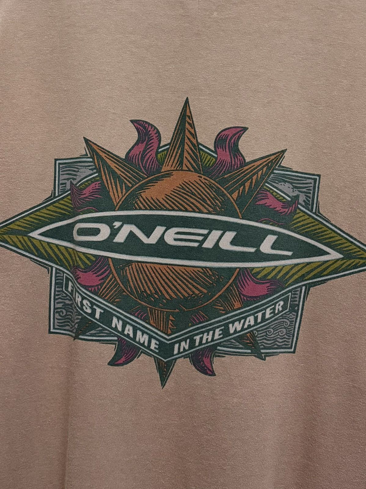 O'Neill Vintage 90's O'Neill Surfwear Black Hole Sun Brown T-Shirt Size US M / EU 48-50 / 2 - 5 Thumbnail