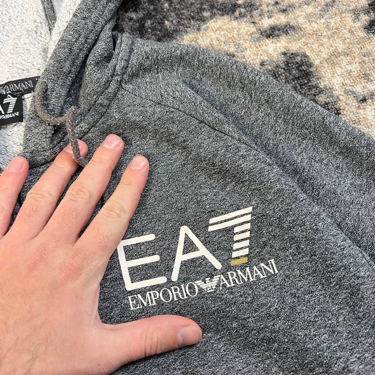 Emporio Armani Emporio Armani Mini Logo Zip Up Hoodie Streetwear Style Size US XL / EU 56 / 4 - 4 Thumbnail