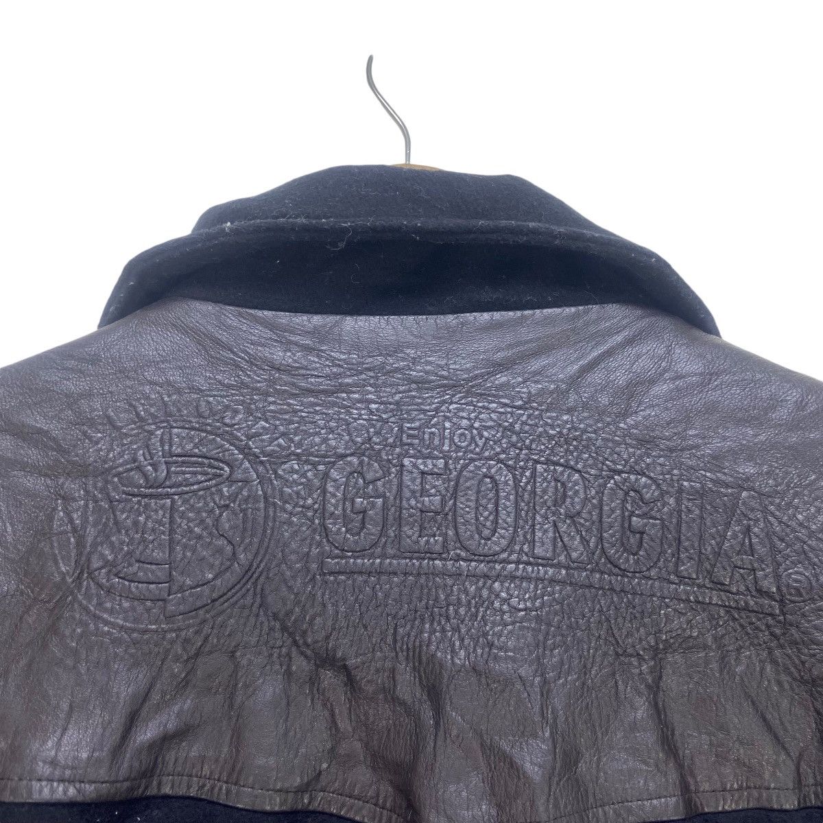 Other Vintage Georgia Coffee Big Logo Sheepskin Varsity Jacket Size US M / EU 48-50 / 2 - 4 Thumbnail