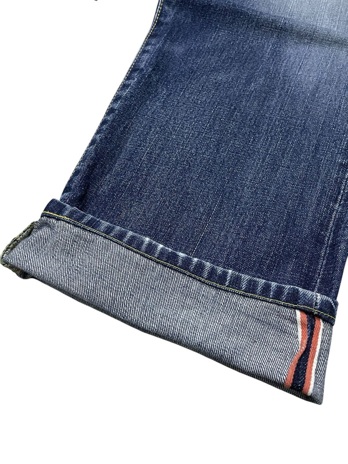 Edwin Rare Edwin 505 Z Selvedge Buckle Back Baggy Loose Jeans Size US 34 / EU 50 - 7 Thumbnail