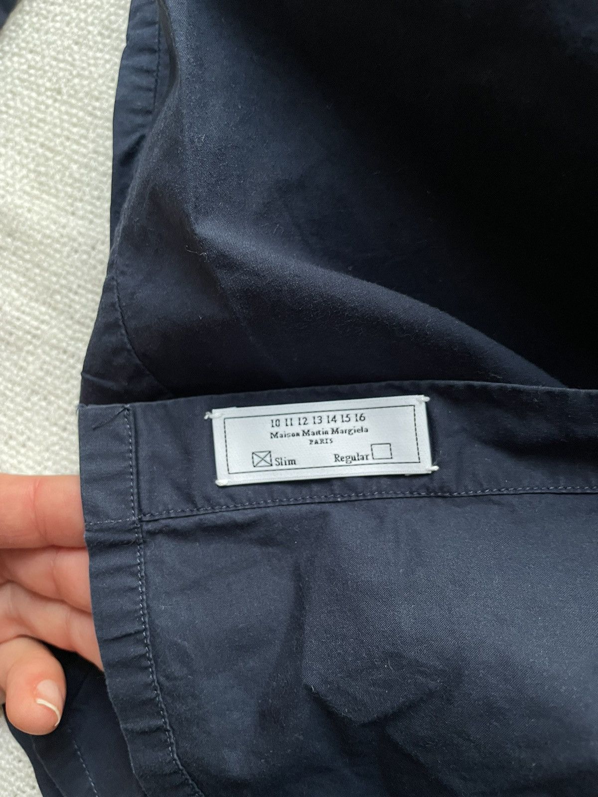 Maison Margiela Martin Margiela Vintage Navy Blue Cotton Shirt 50 Size Size US M / EU 48-50 / 2 - 6 Thumbnail