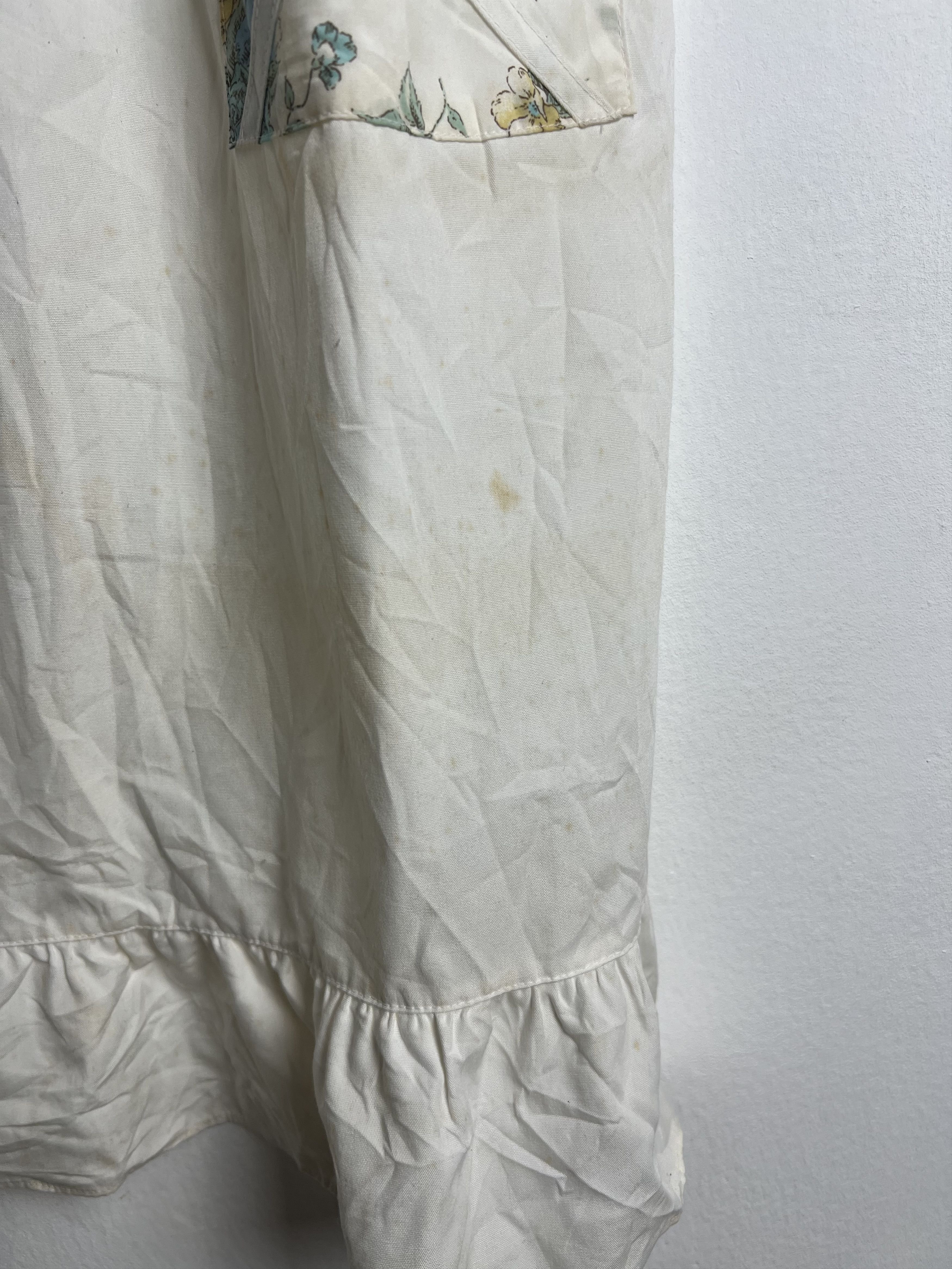 Japanese Brand Floral Print Vintage Apron Size ONE SIZE - 4 Thumbnail
