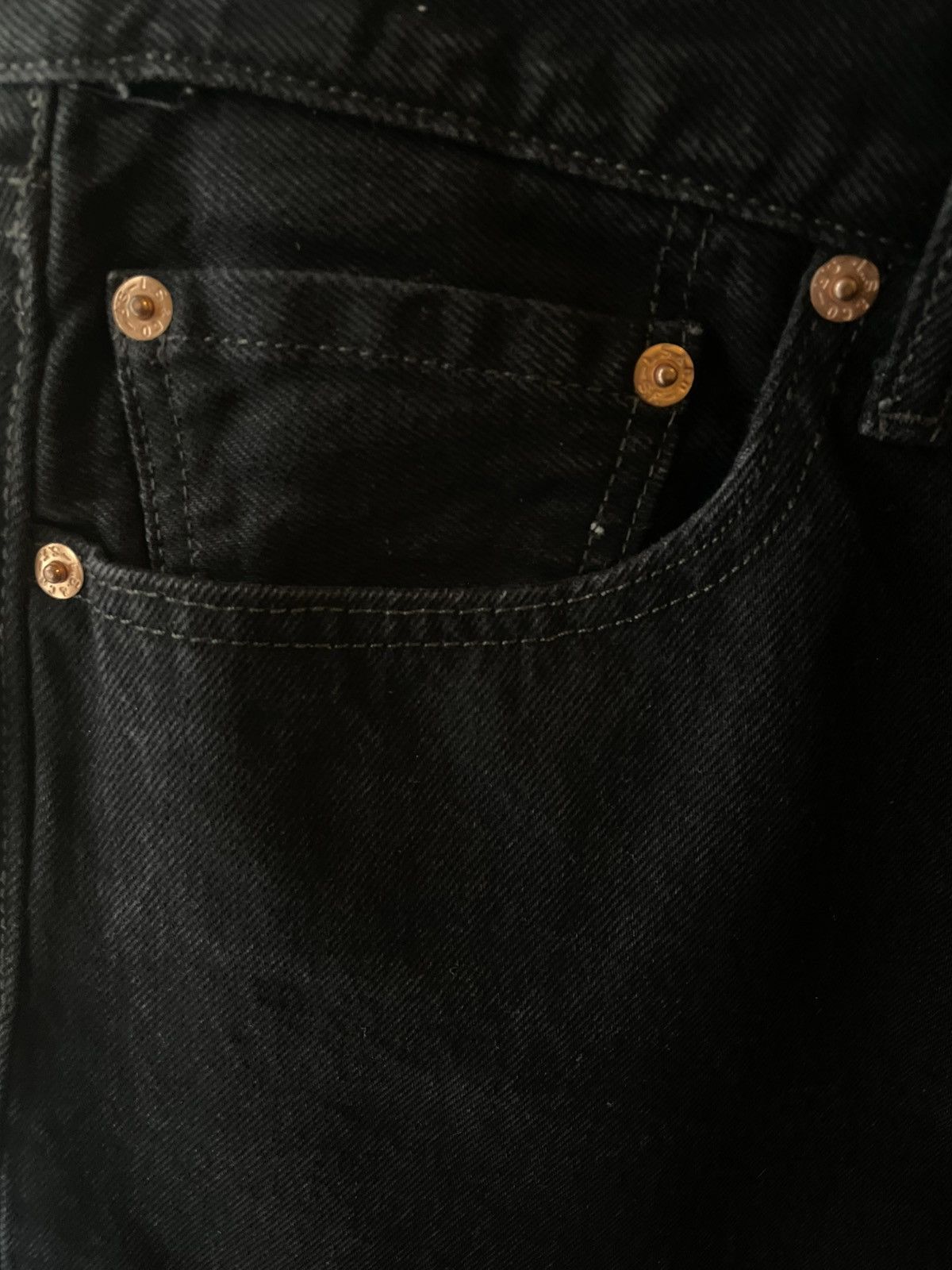 Levi's Black Washed Levis Denim Pants Size US 34 / EU 50 - 5 Thumbnail