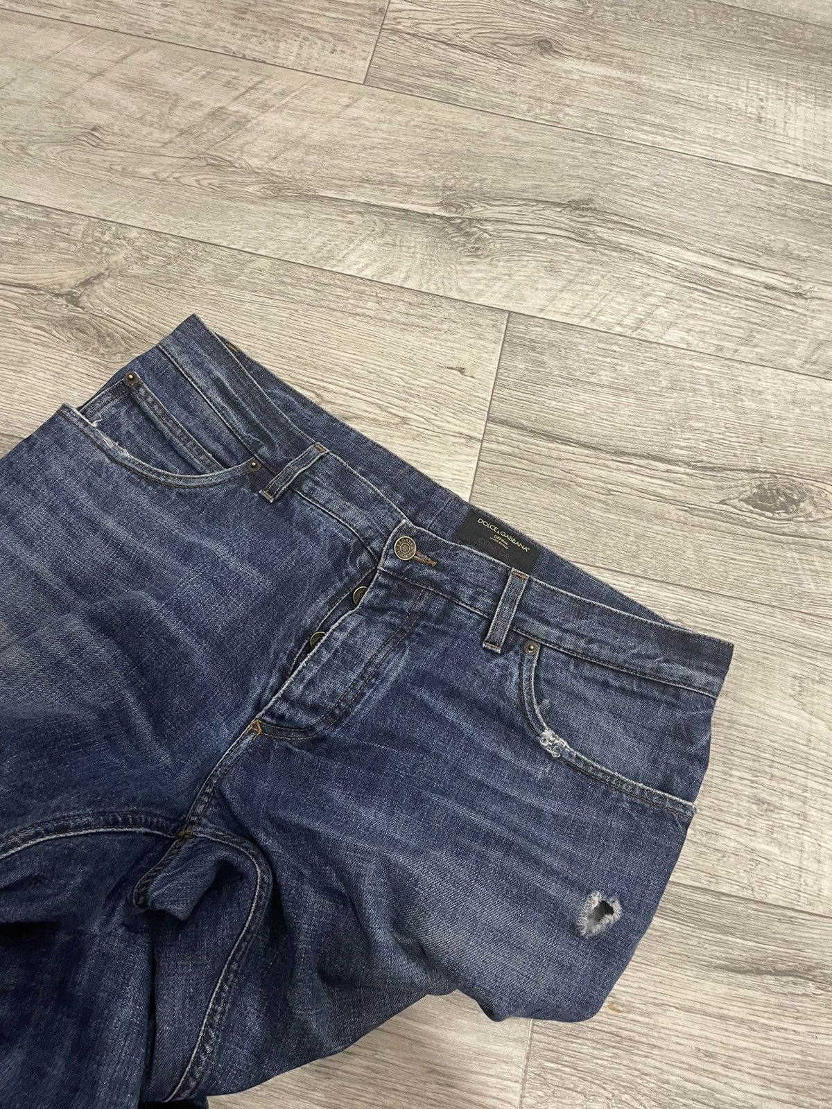 Dolce & Gabbana 54 archive 90s jeans pants dg dolce gabbana distress big die Size US 38 / EU 54 - 4 Thumbnail