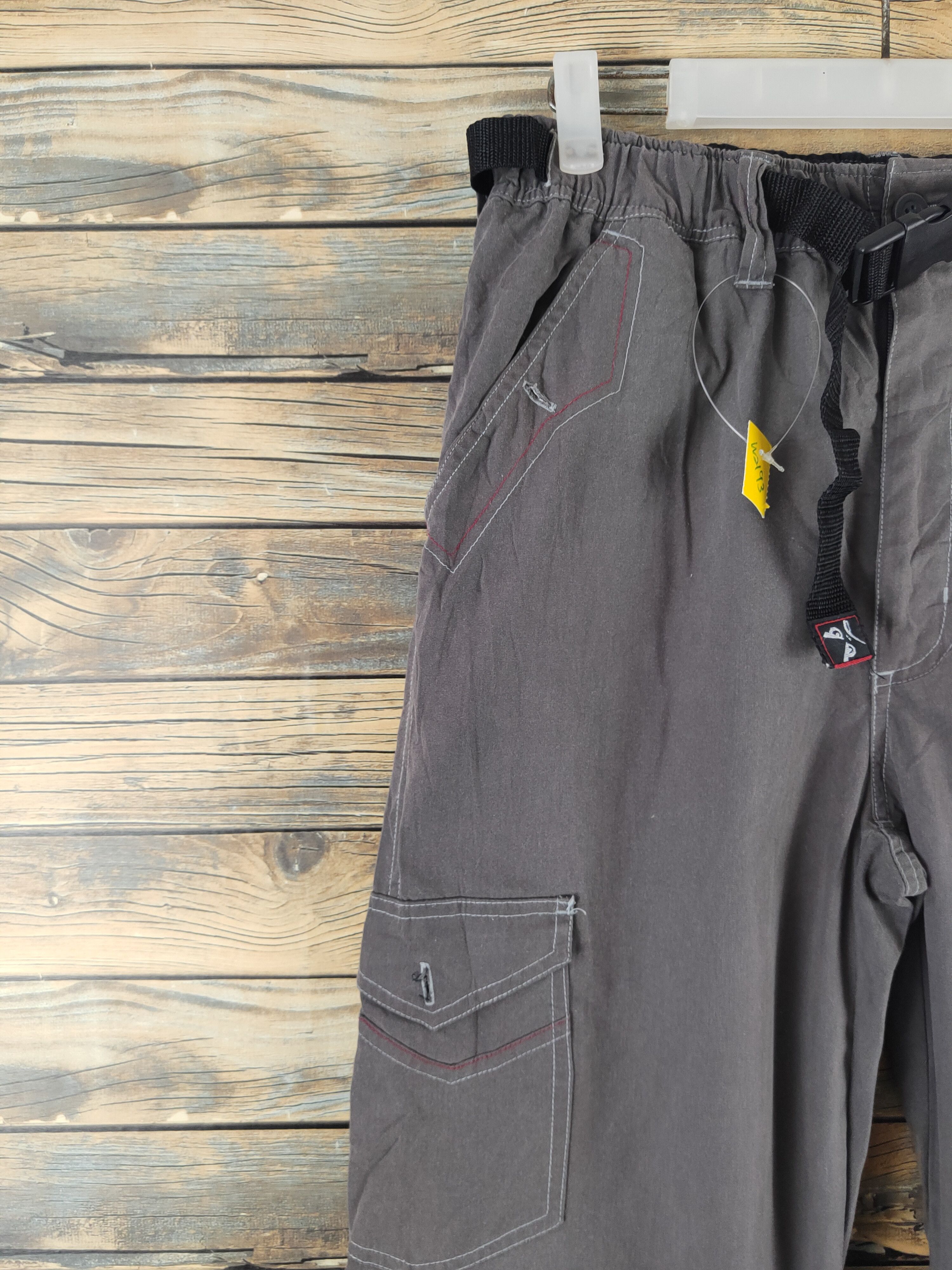 Japanese Brand Bad Boy Dark Gray Multipocket Tactical Cargo Pants #W2193 Size US 31 - 3 Thumbnail