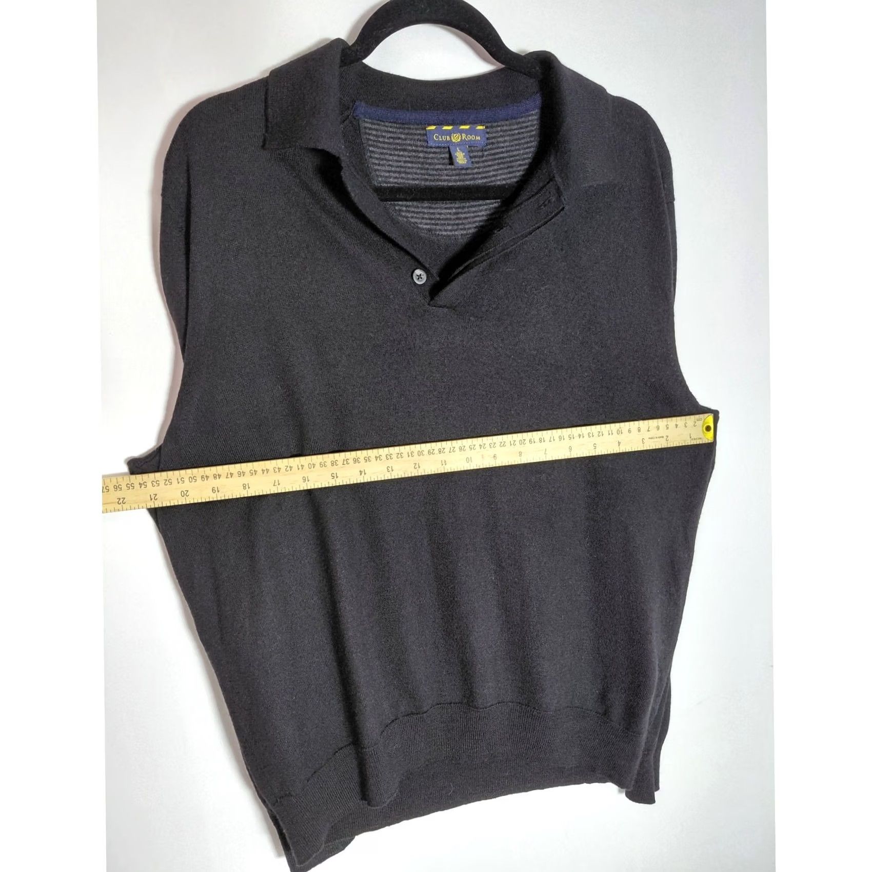 Club Room Club Room Sweater Men Size L Gray Solid Acrylic Knit Size US L / EU 52-54 / 3 - 6 Thumbnail