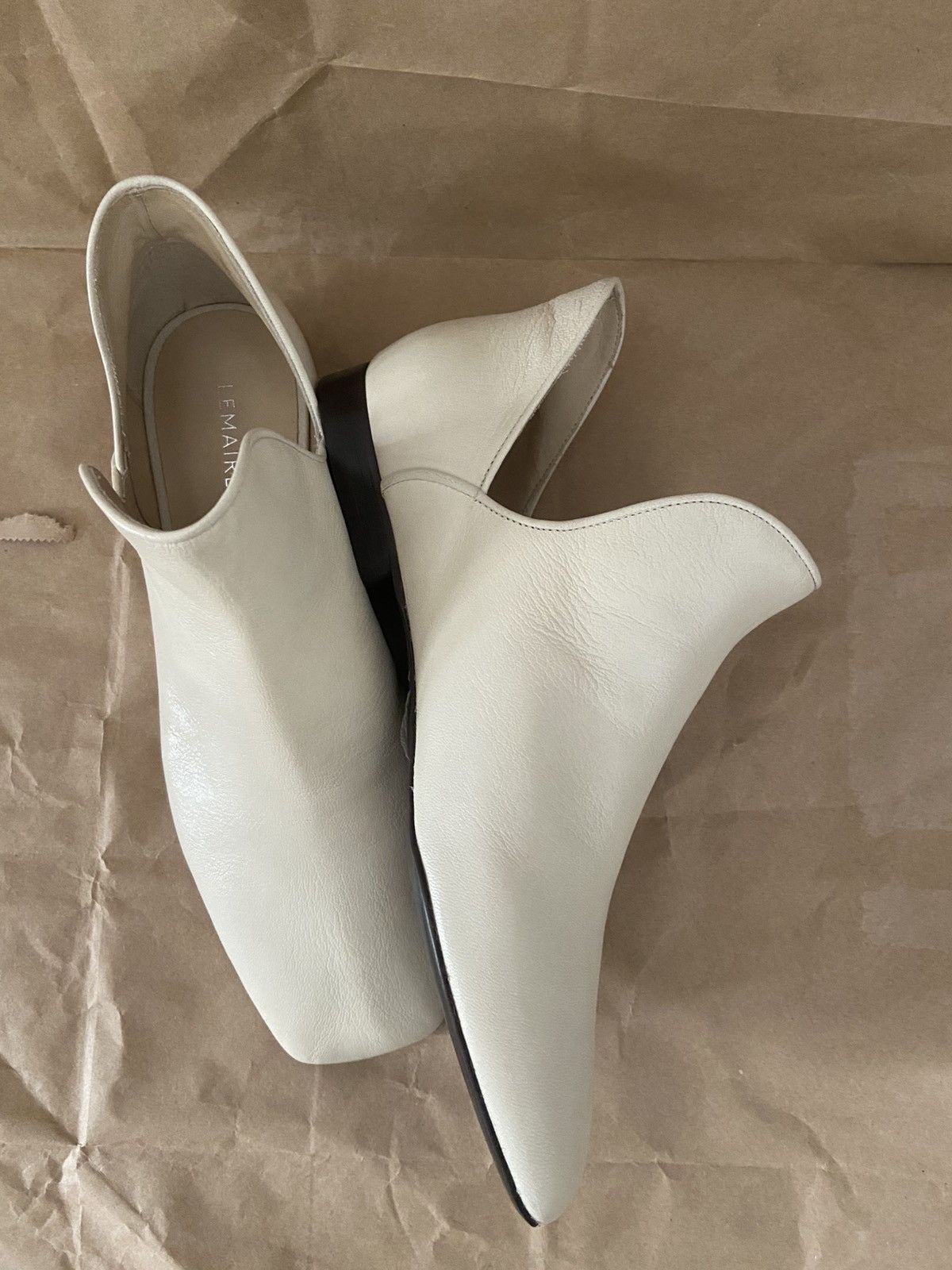 Lemaire Lemaire Sample Leather Slip-On Shoes – Rare Prototype Size US 8 / IT 38 - 3 Thumbnail