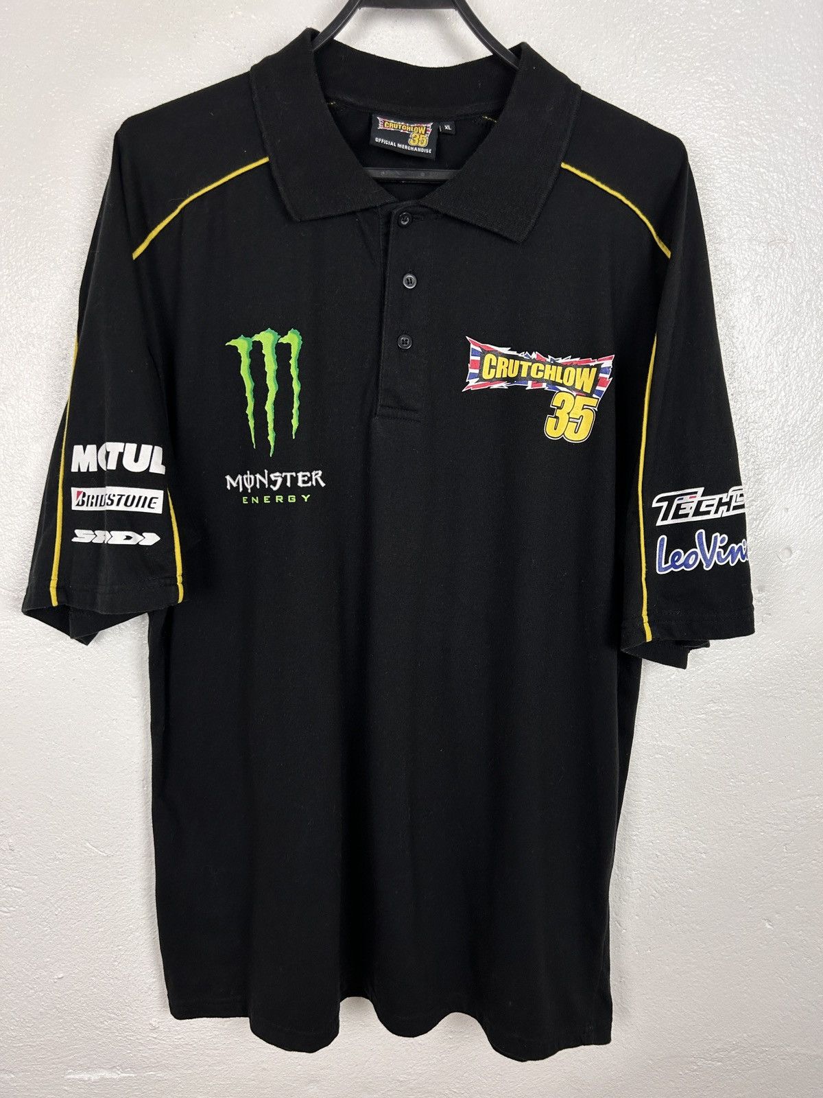 Vintage Vintage Monster Cal Crutchlow MotoGP Racing Polo Shirt Size US XL / EU 56 / 4 - 1 Thumbnail