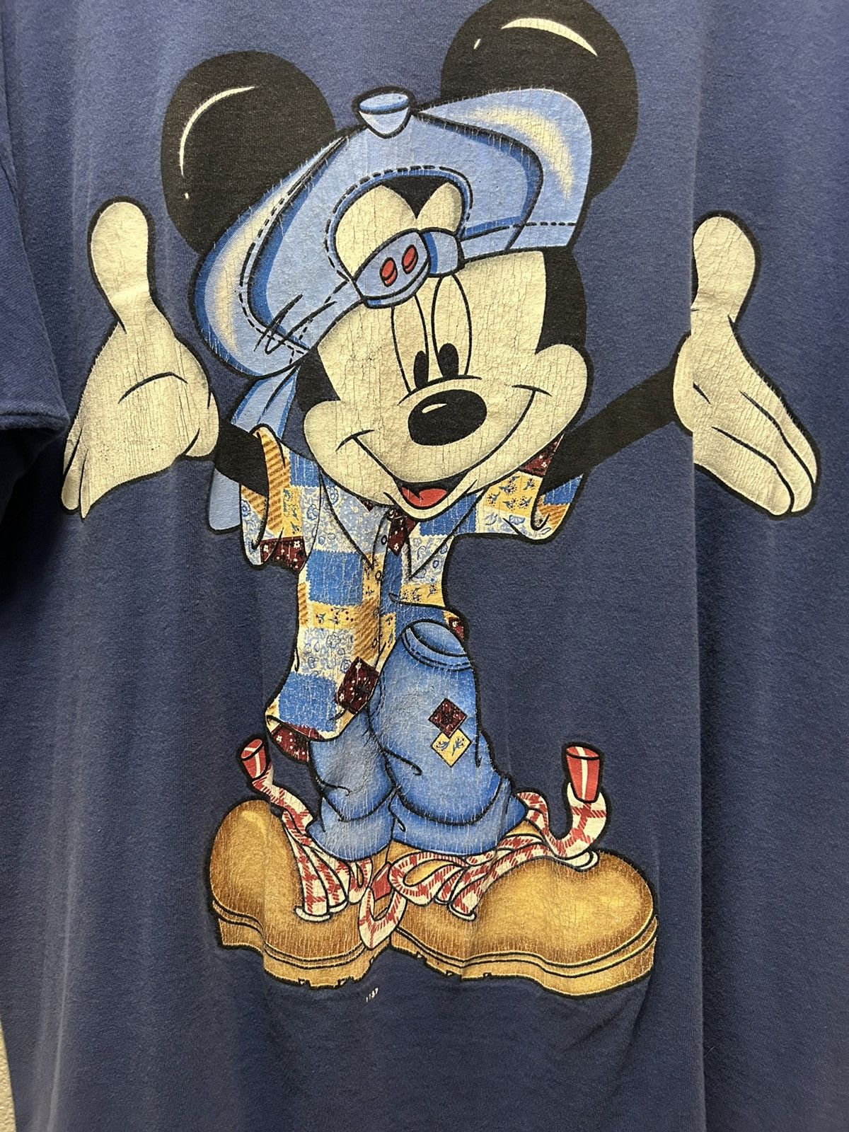 Vintage Vintage Mickey Mouse T-Shirt Size US XL / EU 56 / 4 - 3 Thumbnail