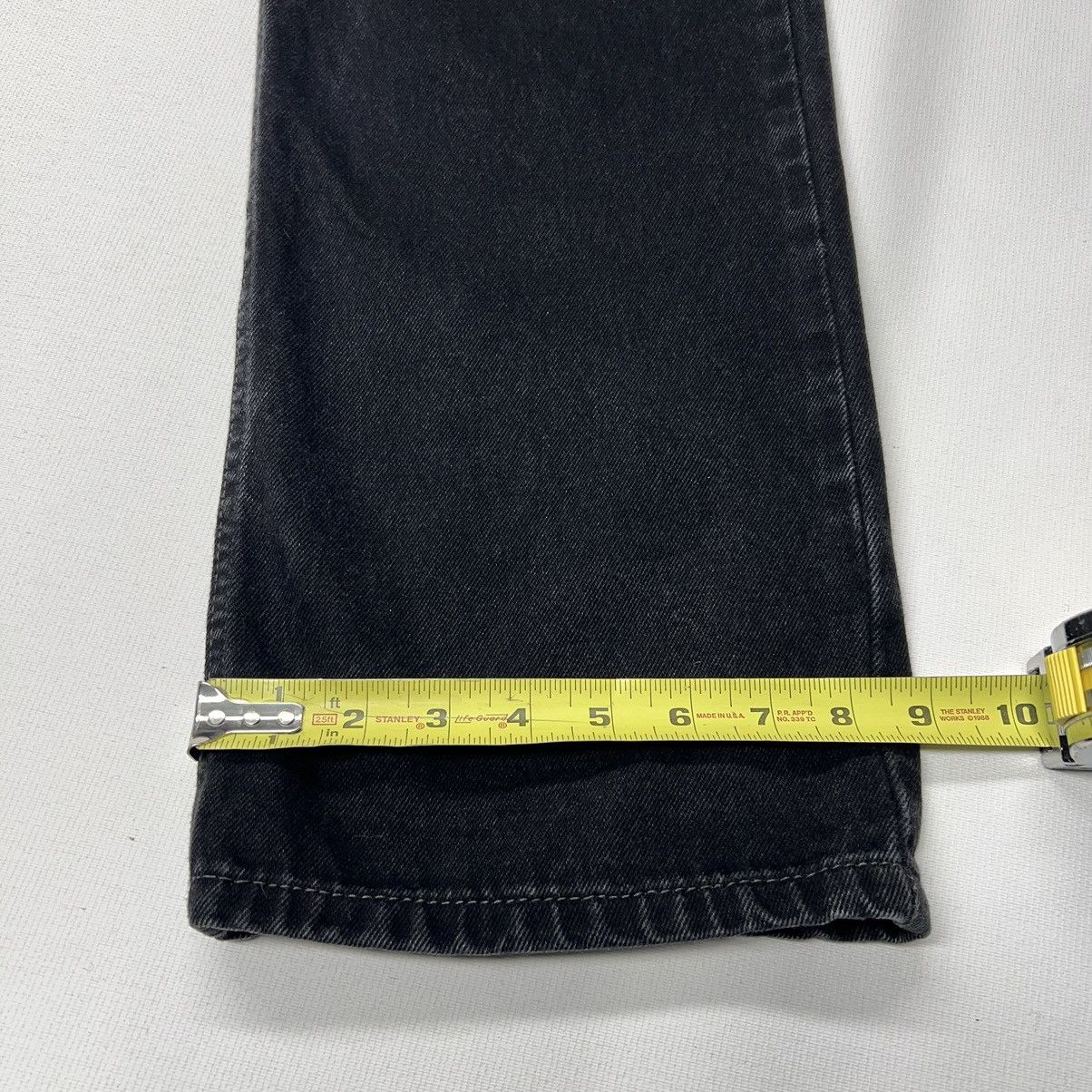 Levi's × Vintage Levis Jeans Black 505 Regular Fit Straight Denim Faded Size US 38 / EU 54 - 16 Thumbnail
