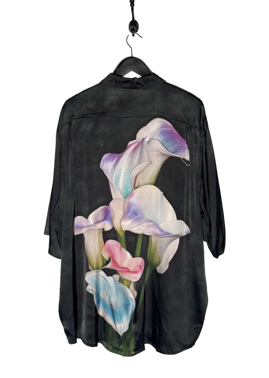 Acne Studios Acne Studios "Carlijn Jacobs" Black Floral Print Shirt Size US S / EU 44-46 / 1 - 1 Thumbnail