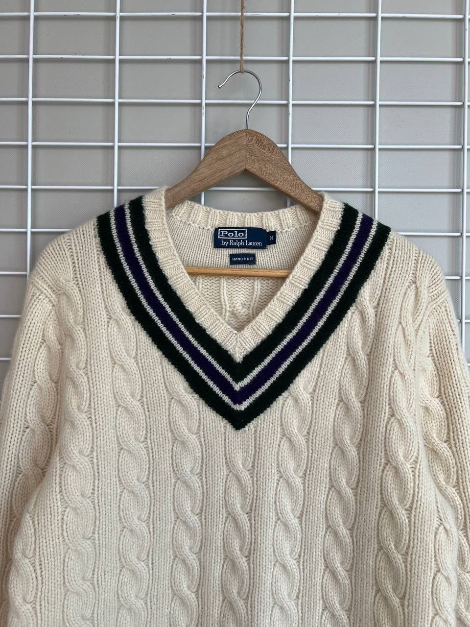 Polo Ralph Lauren Polo Ralph Lauren Wimbledon Knit Cashmere Sweater Size M Size US M / EU 48-50 / 2 - 2 Thumbnail
