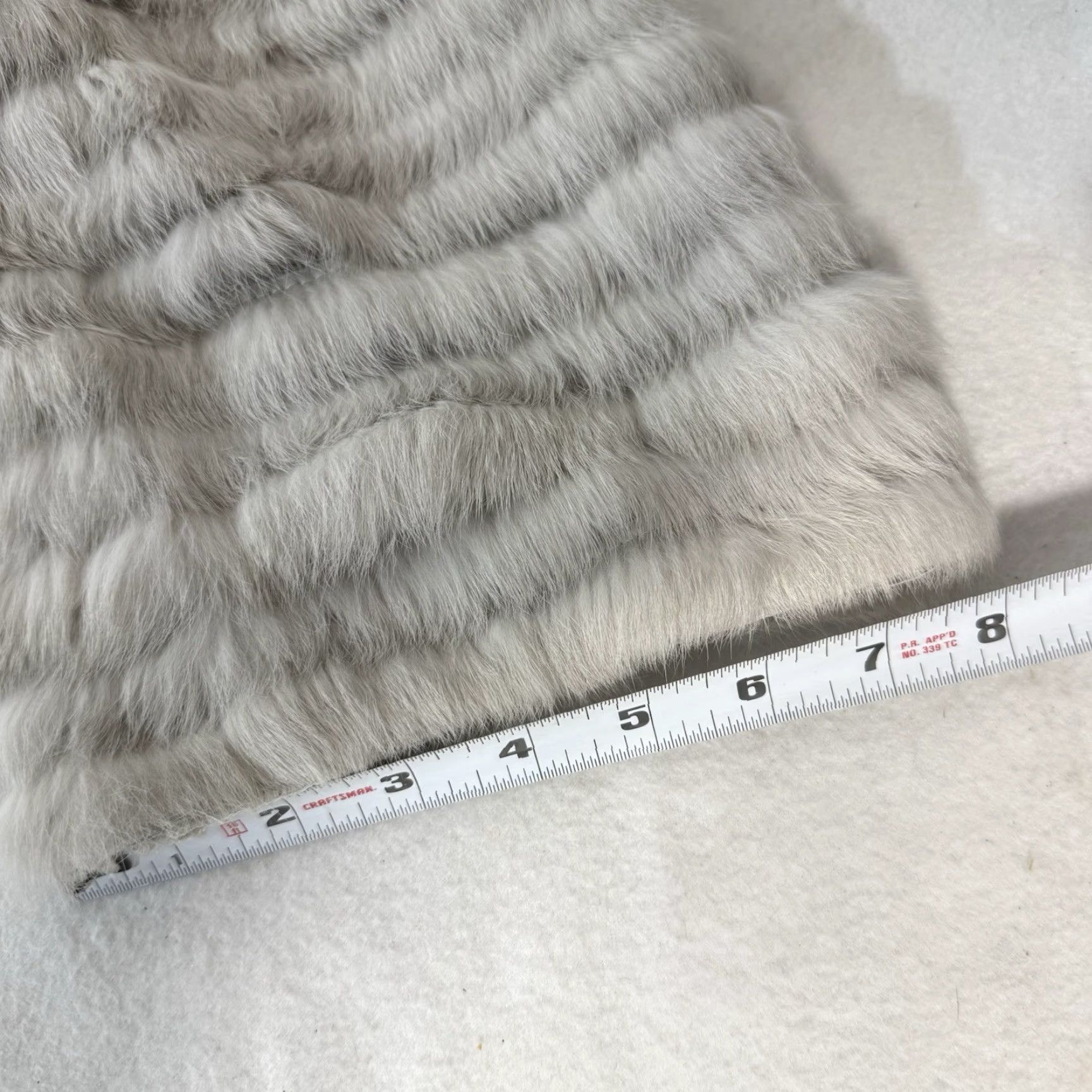 Vintage VINTAGE DolceCabo Fur Jacket Cardigan Top Rabbit Gray Soft Size S Womens Coat Size S / US 4 / IT 40 - 4 Thumbnail
