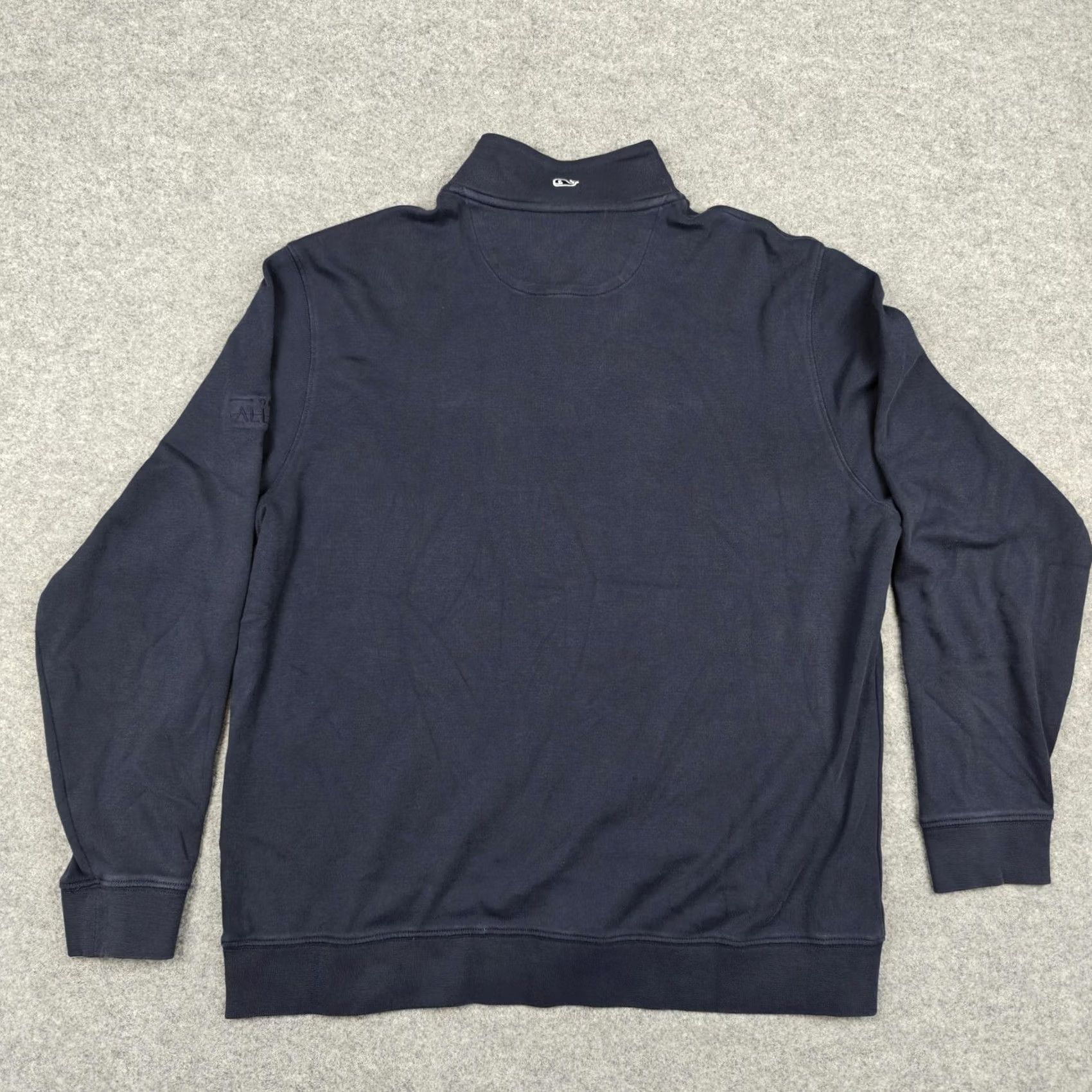 Vineyard Vines Vineyard Vines Sweatshirt Mens Large Blue 1/4 Zip Pima Cotton Pullover Mock Neck Size US L / EU 52-54 / 3 - 5 Thumbnail